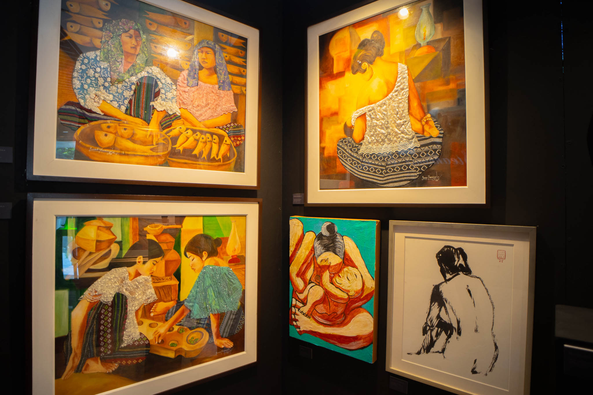 Featured art work at the Elemento indoor gallery