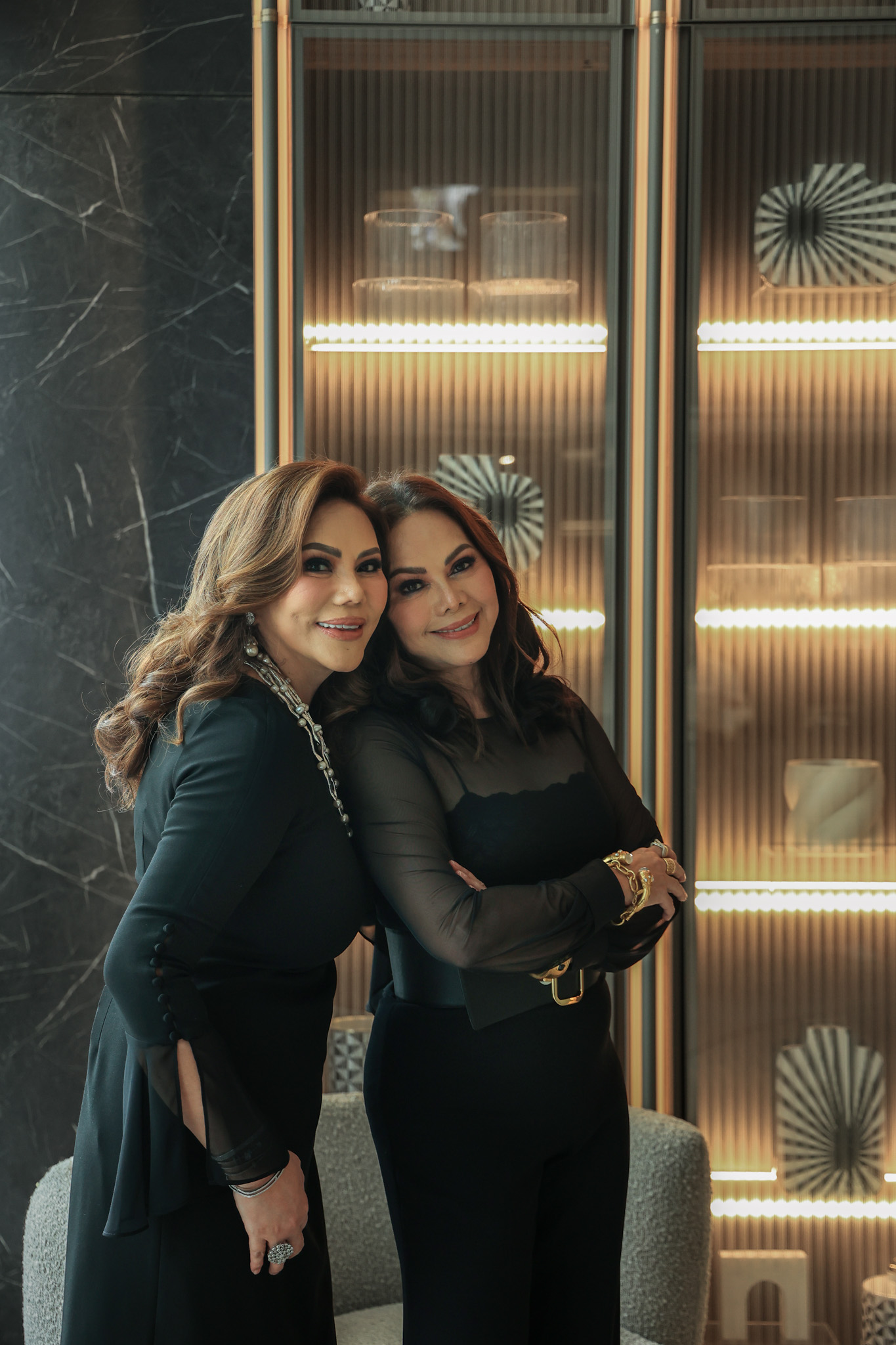 Interior Designers Cynthia Almario and Ivy Almario, designers of Oppein Philippines' showroom in BGC