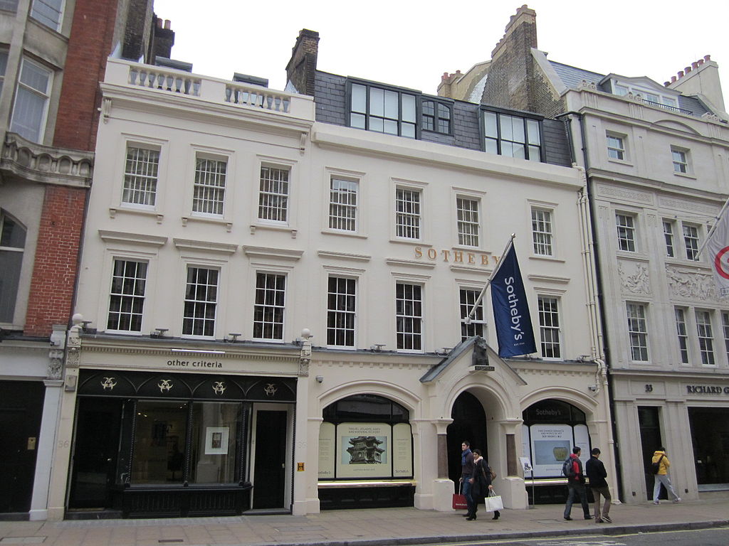 The London office of auction house Sotheby's. Photo by Zeisterre. Source: Wikimedia Commons.