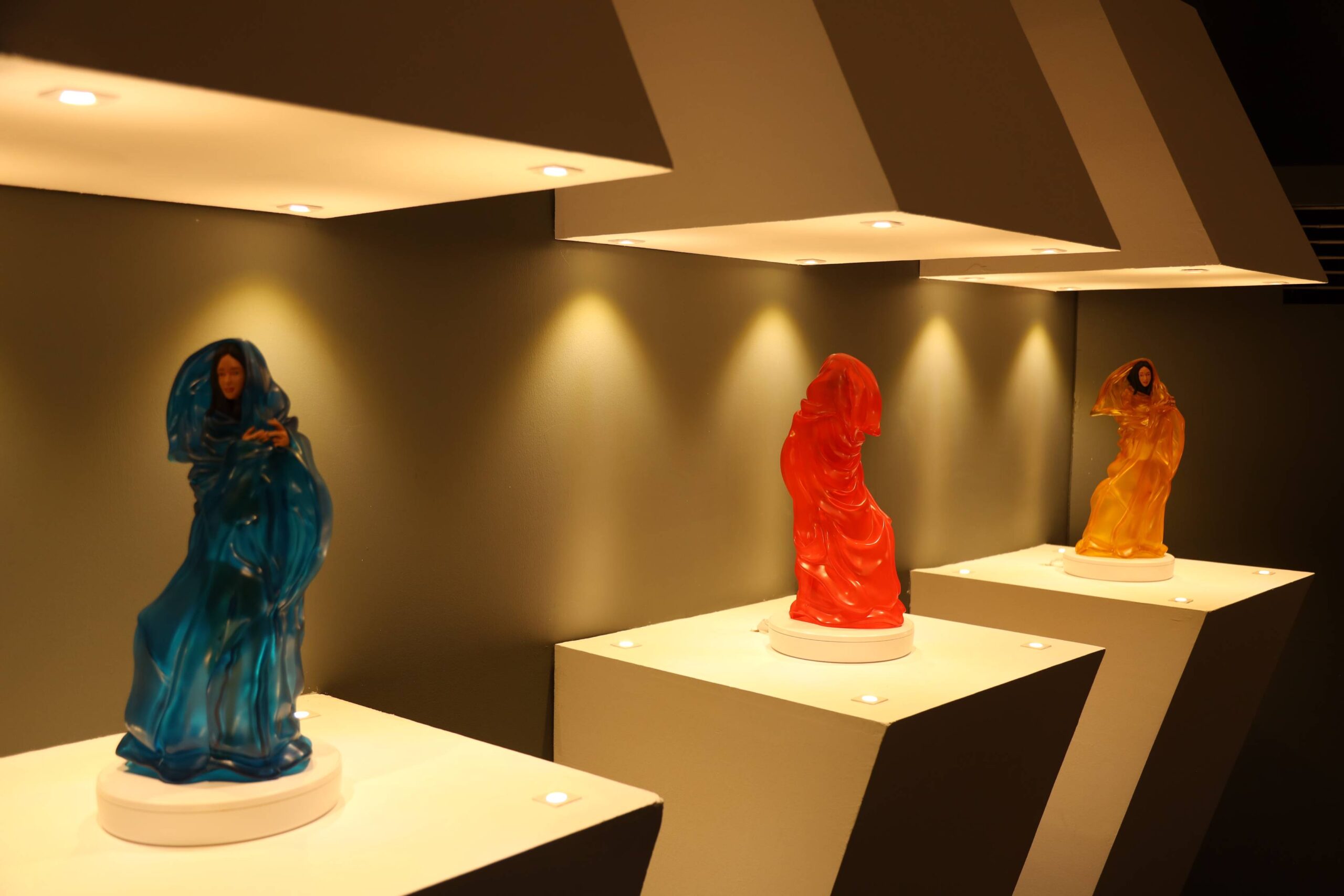 Sculptures exhibited by Secret Fresh Gallery.