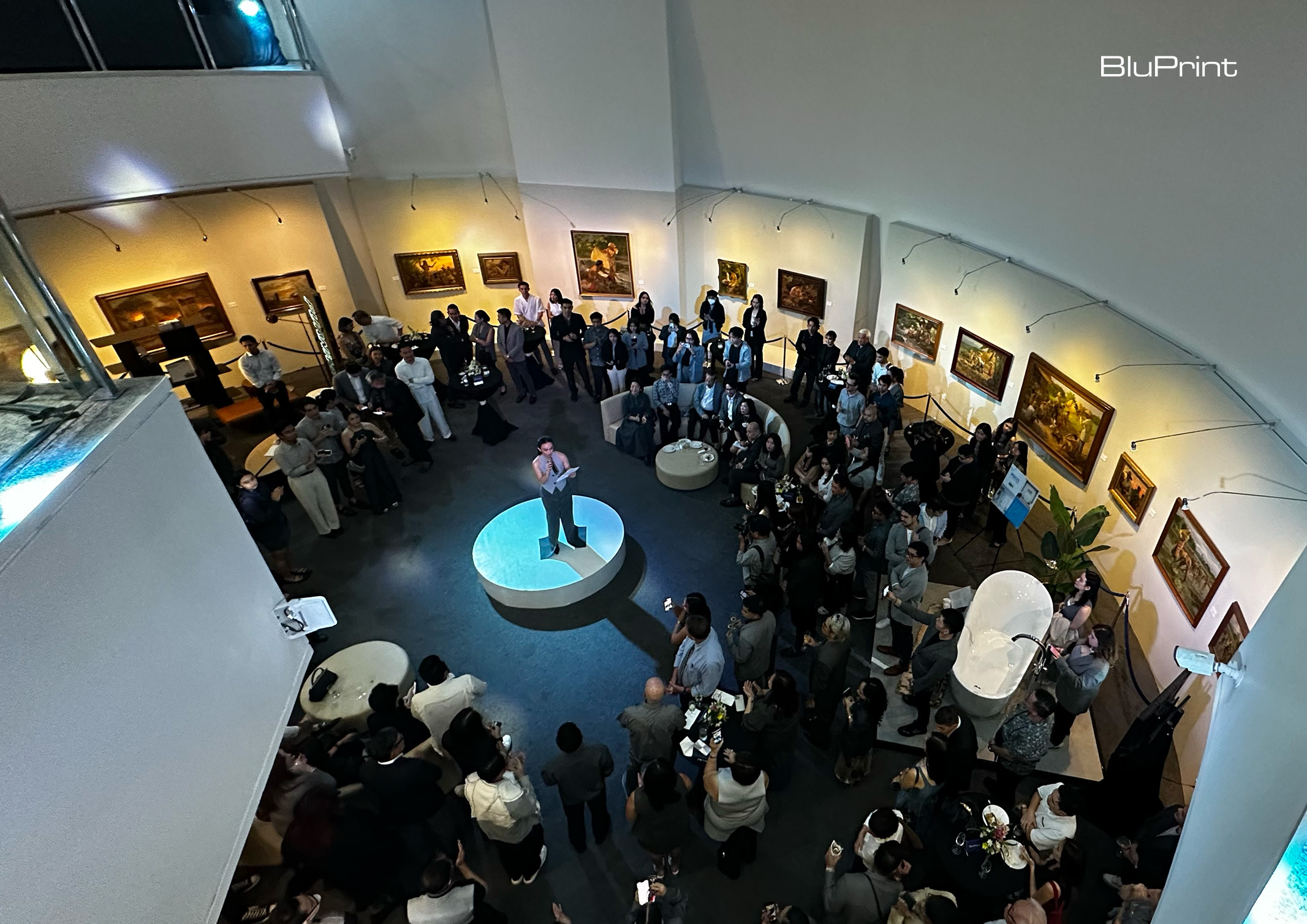 top shot of Yuchengco Museum for the BluPrint book launch, Architecture of Silence.