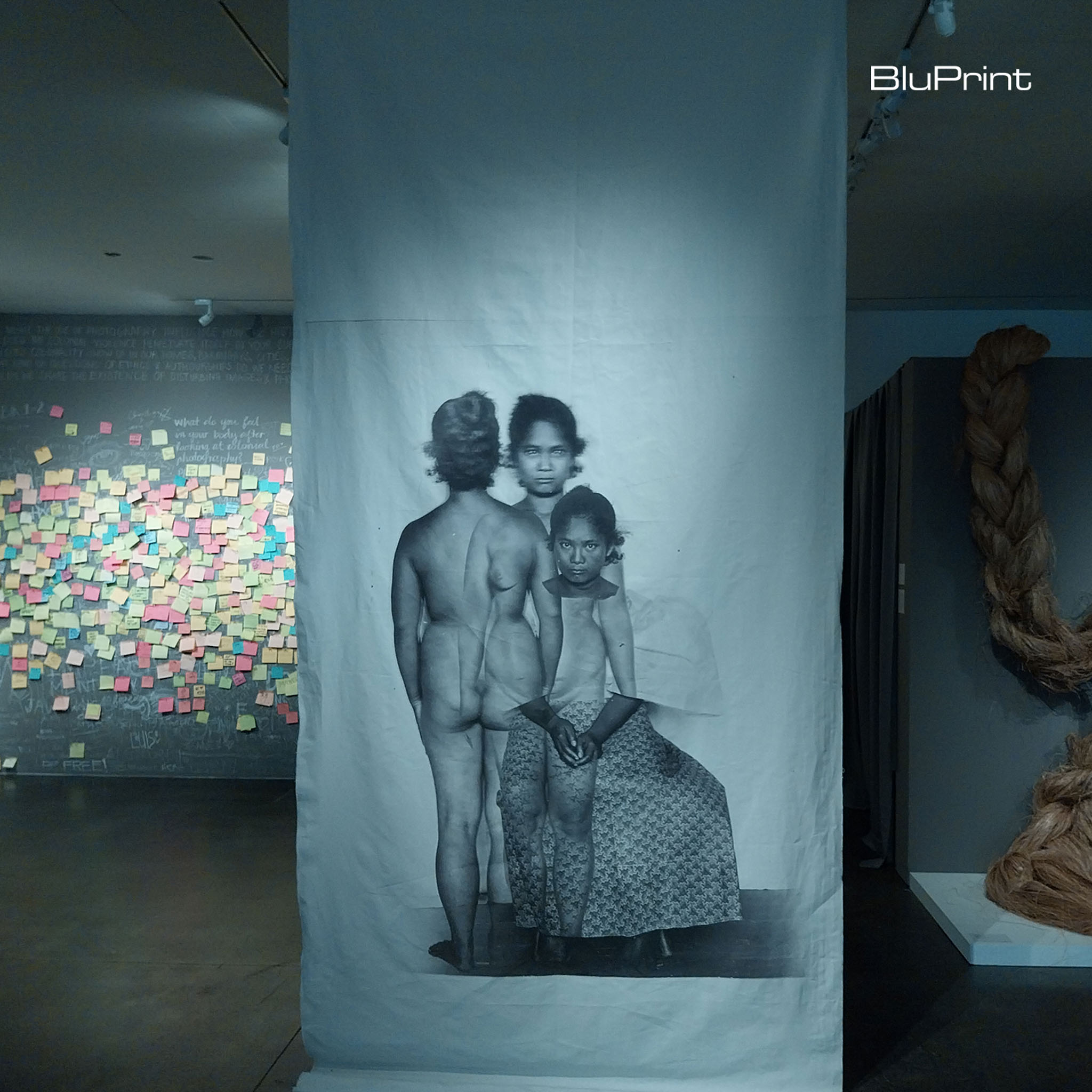 Image of artwork from the "Snare for Birds" exhibit at the Ateneo Art Gallery. Photo by Patricia F. Yap.