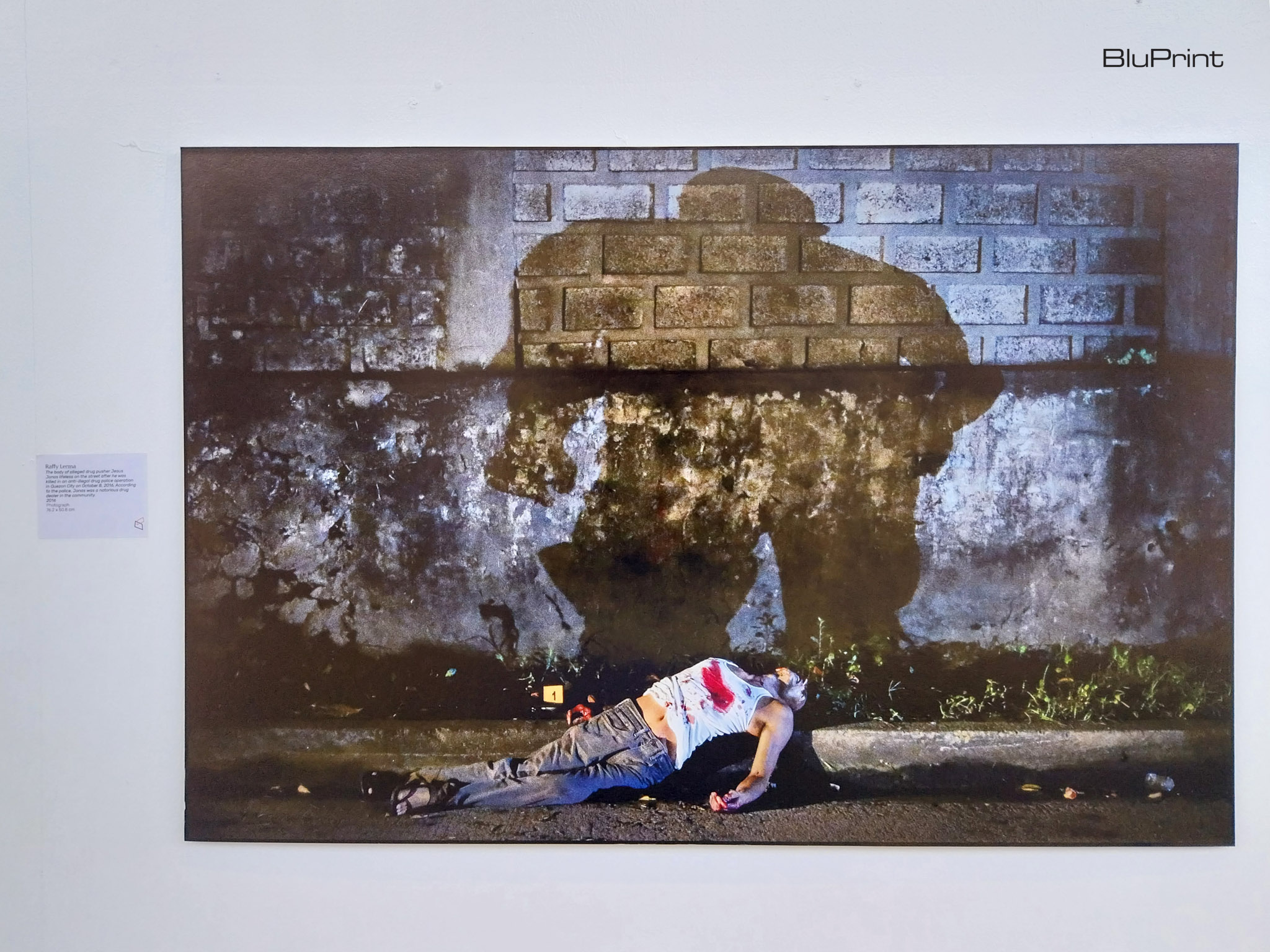 A photograph by Raffy Lerma shown during the "Warm Bodies" exhibit. Photo by Elle Yap.