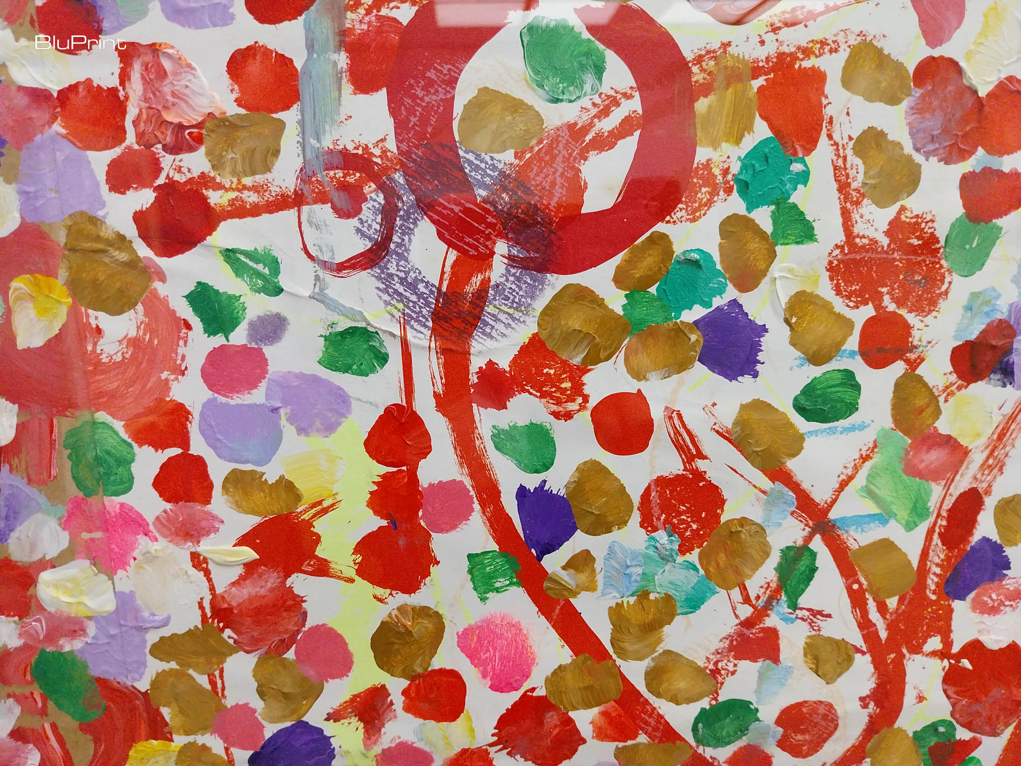 A portion of "Love is Like a Heat Wave" by Pacita Abad. Photo by Patricia F. Yap.