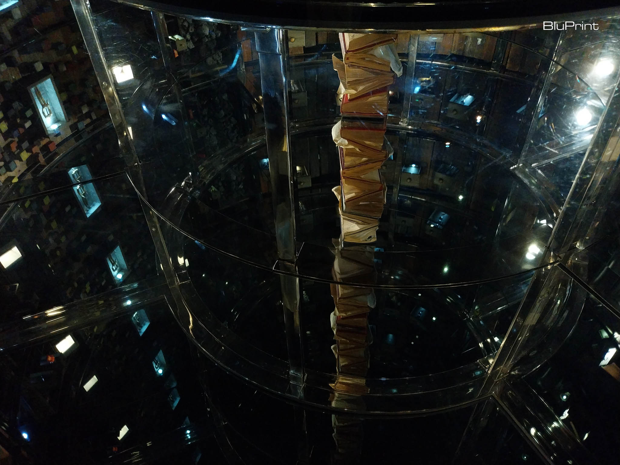 A portion of "Well" by Mark Justiniani at the "Void of Spectacles" exhibit at Ateneo Art Gallery. Photo by Patricia F. Yap.