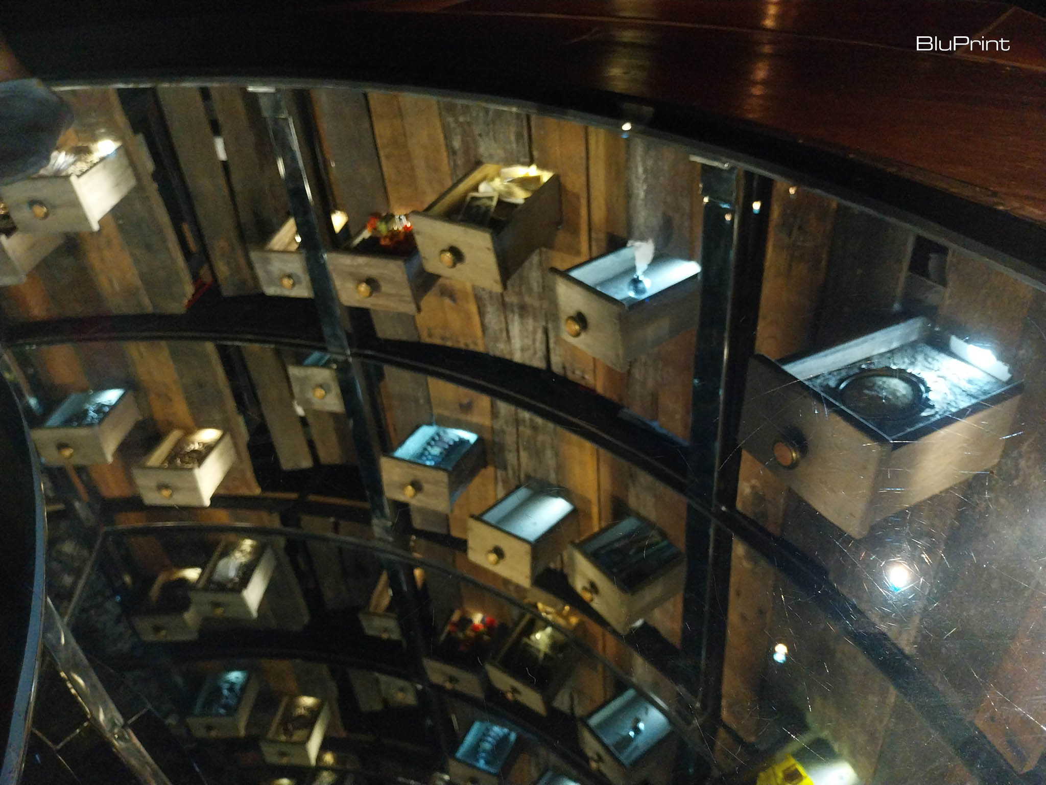 A portion of "Well" by Mark Justiniani at the "Void of Spectacles" exhibit at Ateneo Art Gallery. Photo by Patricia F. Yap.