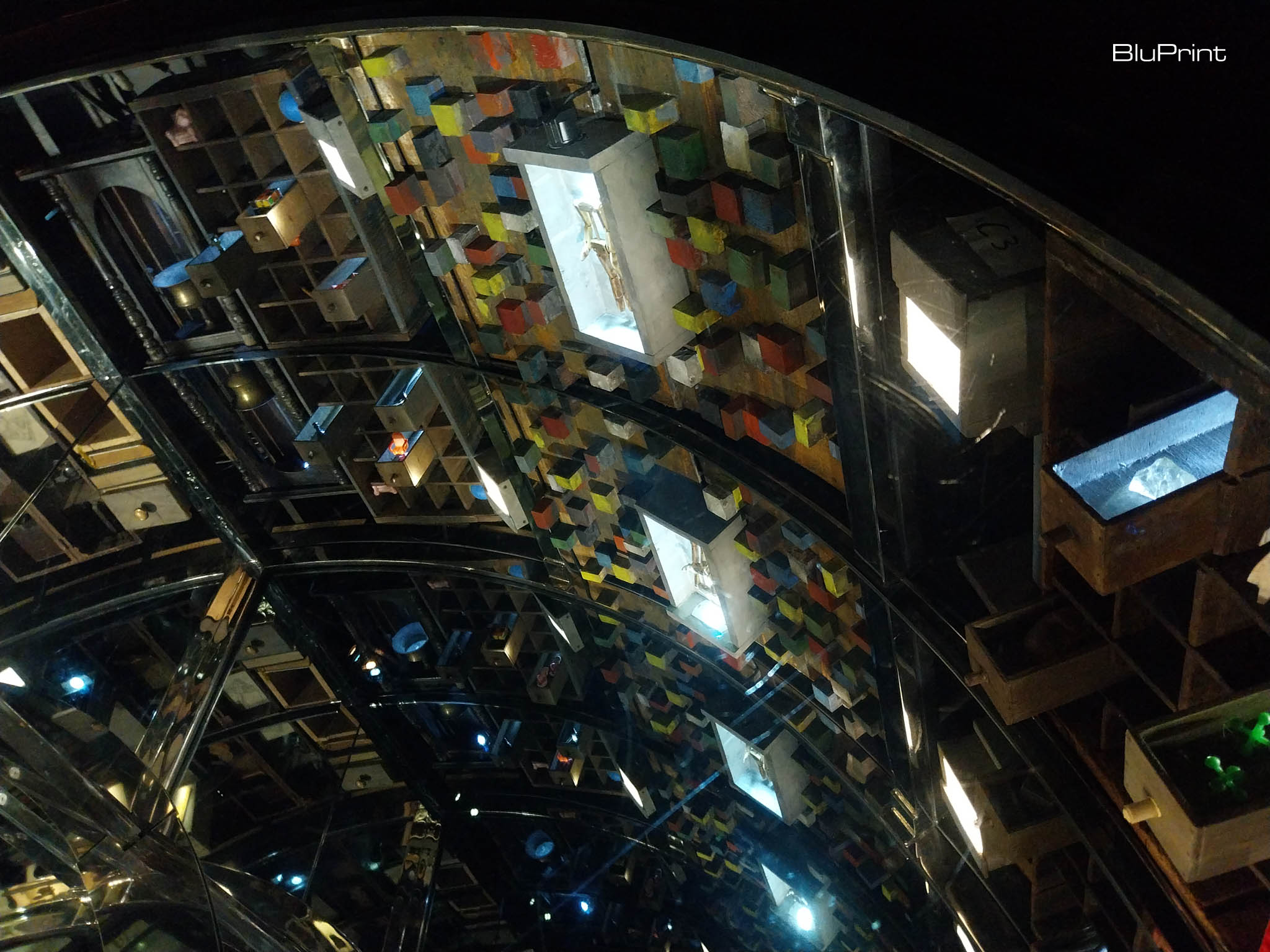 A portion of "Well" by Mark Justiniani at the "Void of Spectacles" exhibit at Ateneo Art Gallery. Photo by Patricia F. Yap.