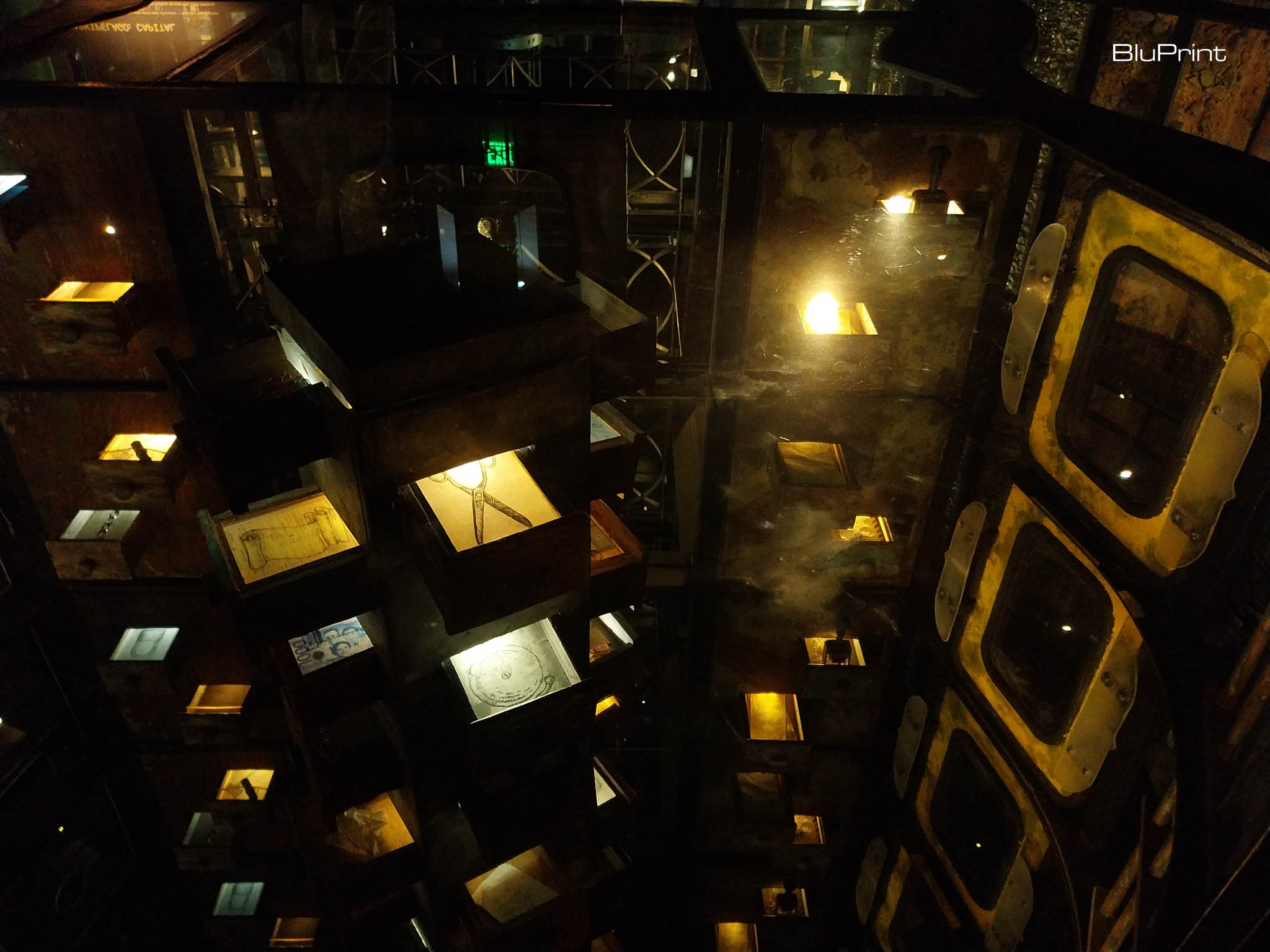 A portion of "Arkipelago: Capital" by Mark Justiniani at the "Void of Spectacles" exhibit at Ateneo Art Gallery. Photo by Patricia F. Yap.