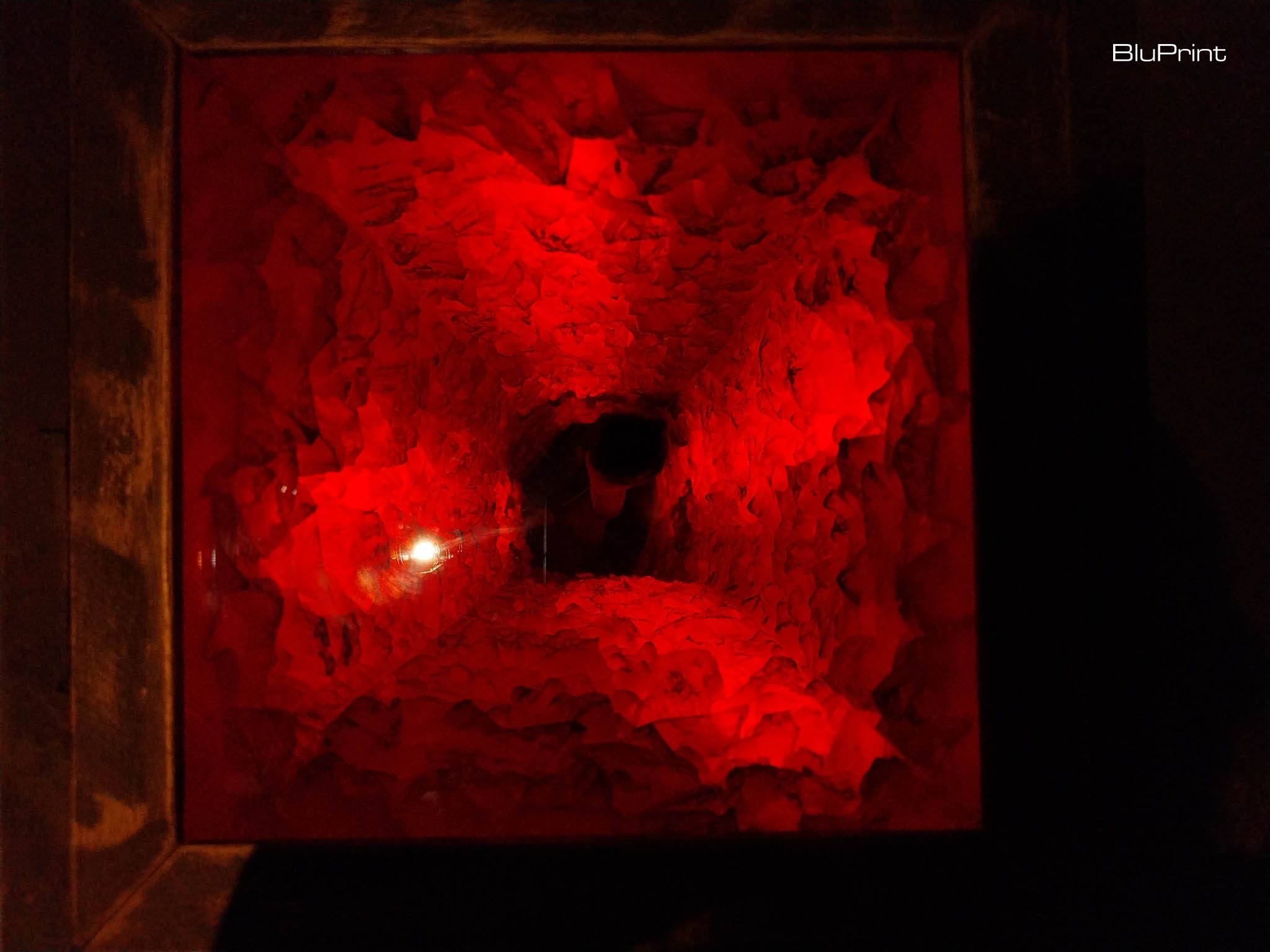 A work by Mark Justiniani at the "Void of Spectacles" exhibit at Ateneo Art Gallery. Photo by Patricia F. Yap.