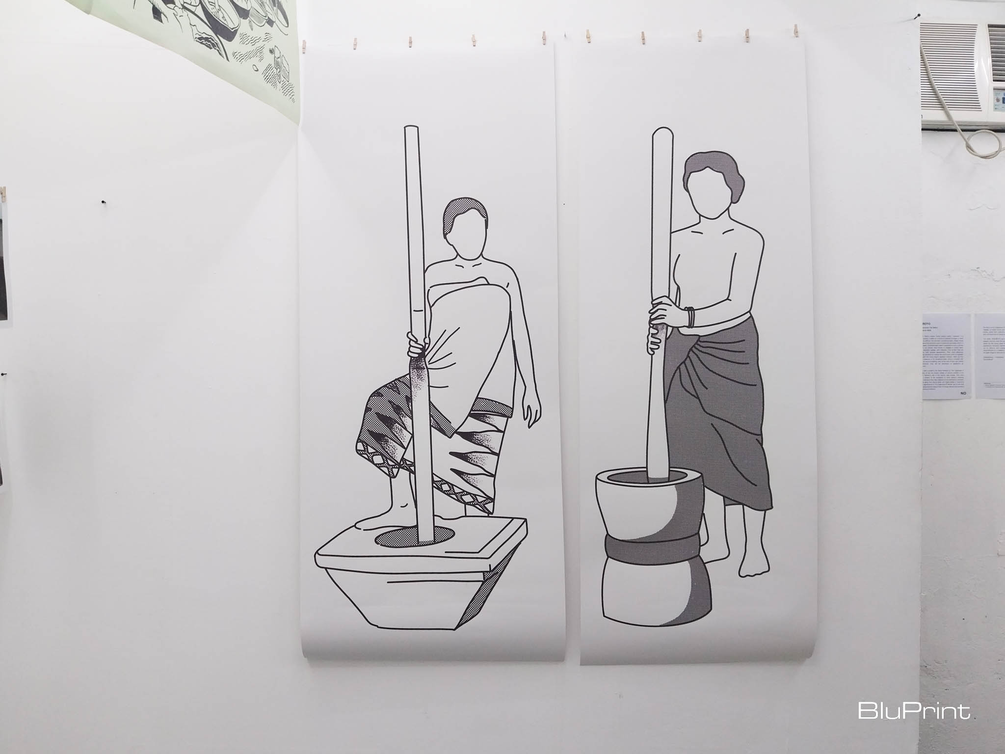 "Durugin 1" and "Durugin 2" by Saya Villacorta. Photo by Elle Yap. 