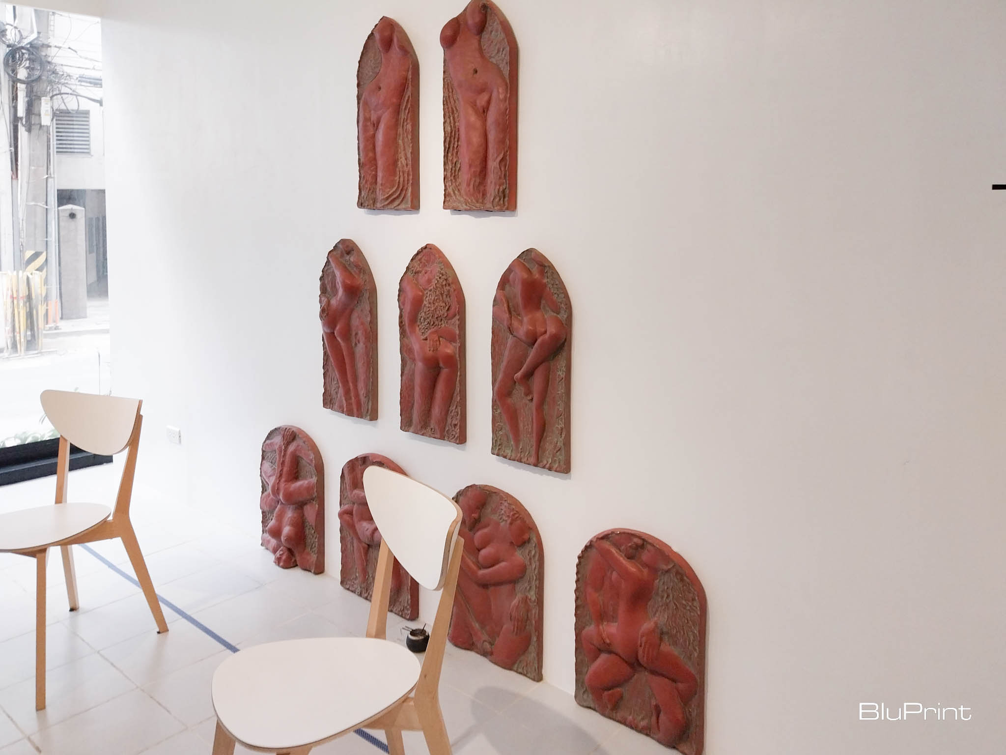 Some of the sculpted sex acts featured in the exhibit. Photo by Elle Yap.