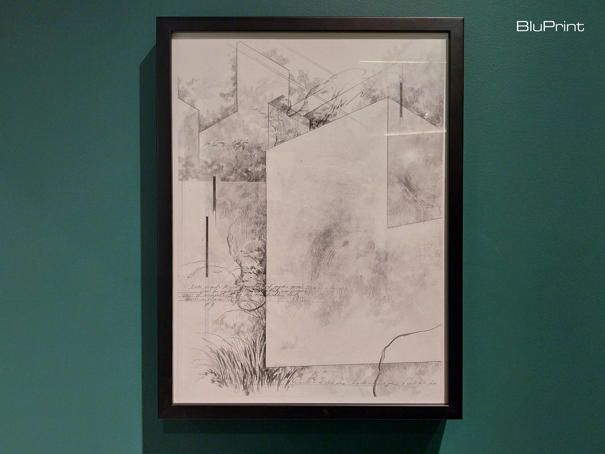 A drawing in Jem Magbanua's exhibit in Galerie Stephanie. Photo by Elle Yap.