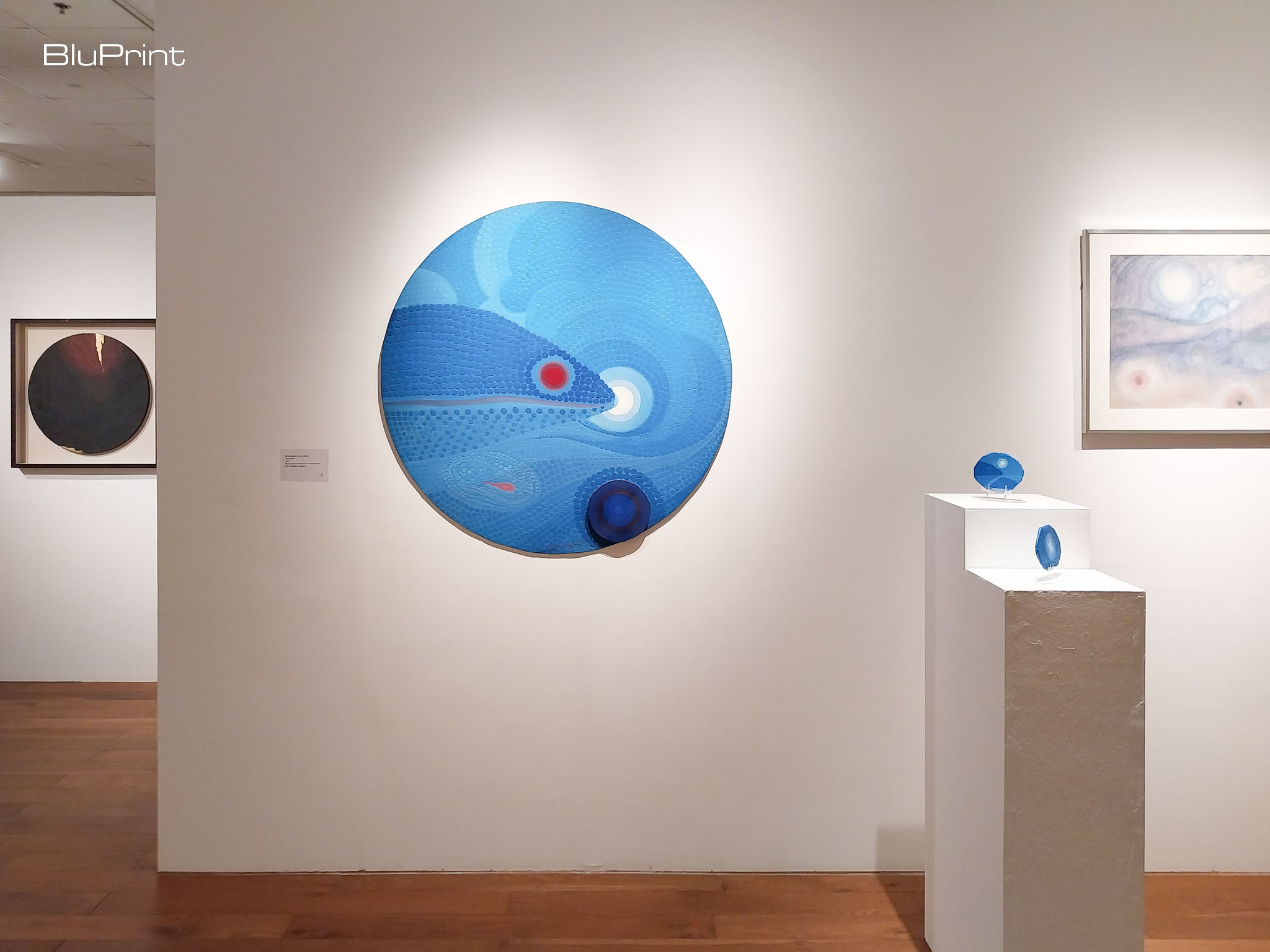 An abstract work exhibited at Matrix II. Photo by Elle Yap.