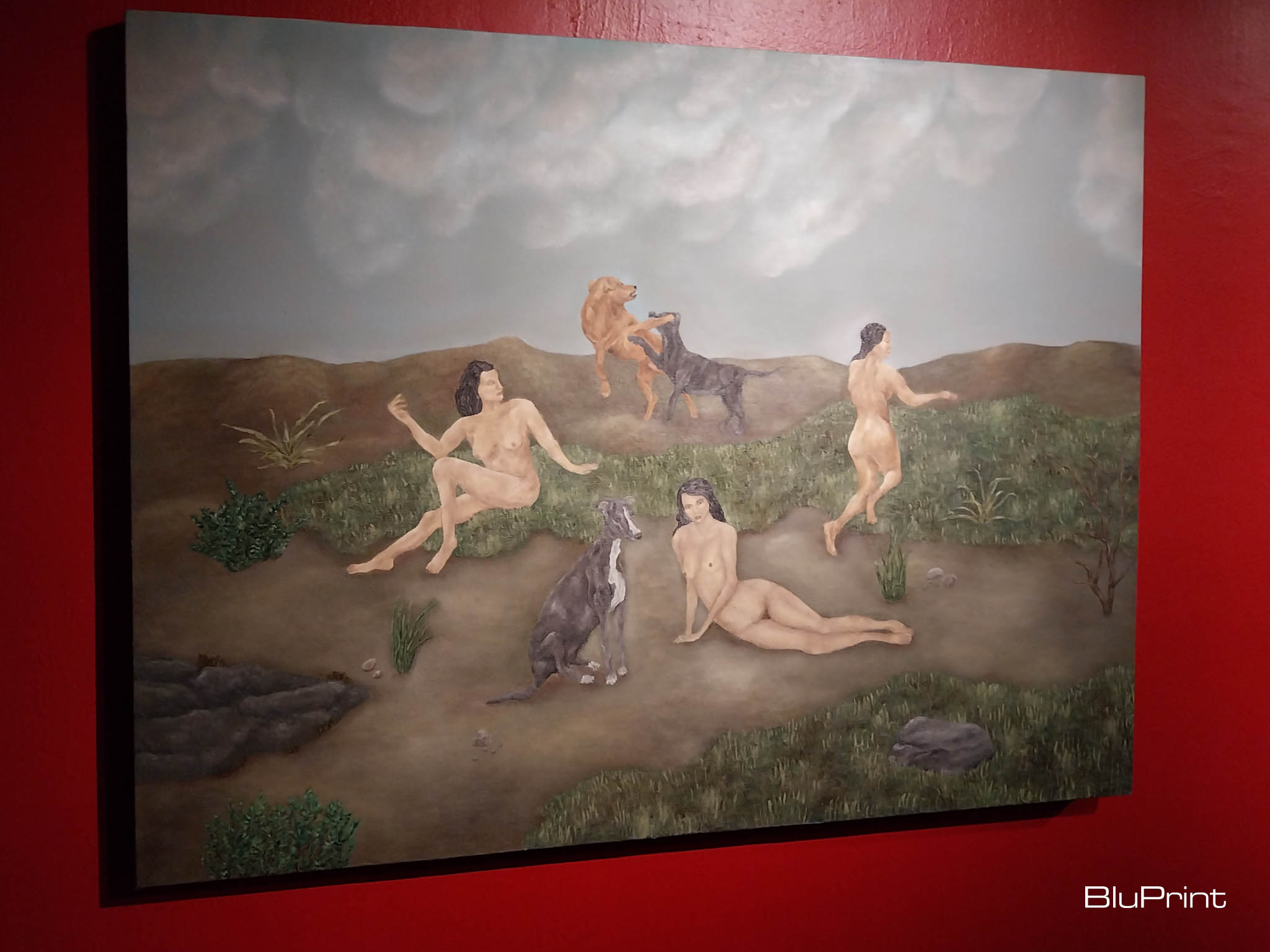 "Women and Dogs Celebrating the Emasculation of Men" by Victoria Keet. Photo by Elle Yap.