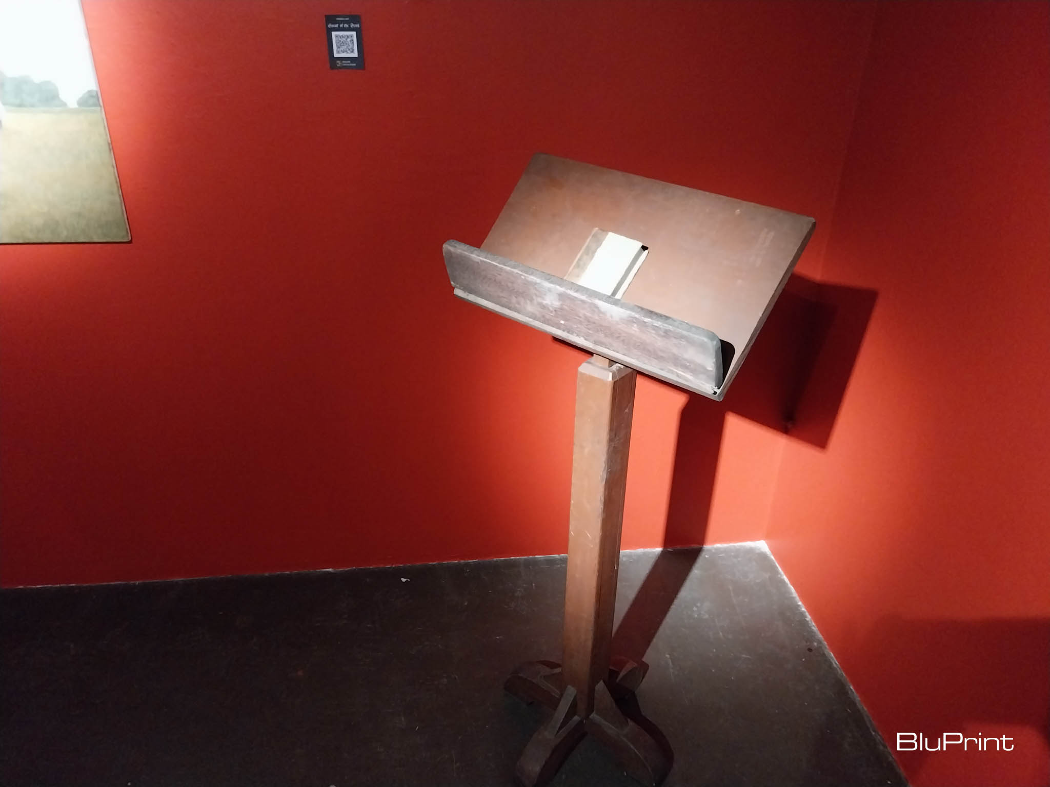 The preacher's podium. Photo by Elle Yap.