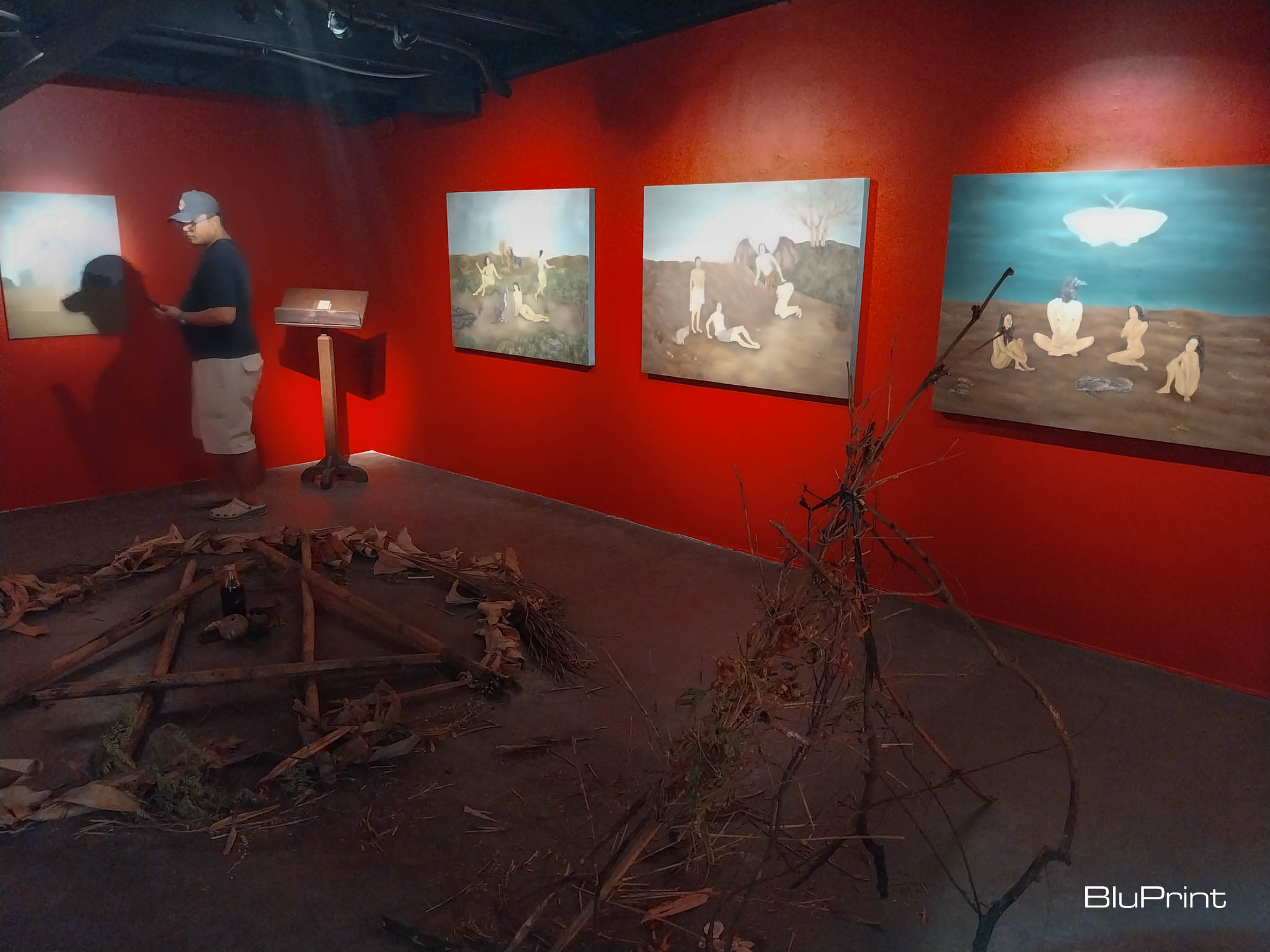 The pentagram, podium, and pyramid. Photo by Elle Yap.