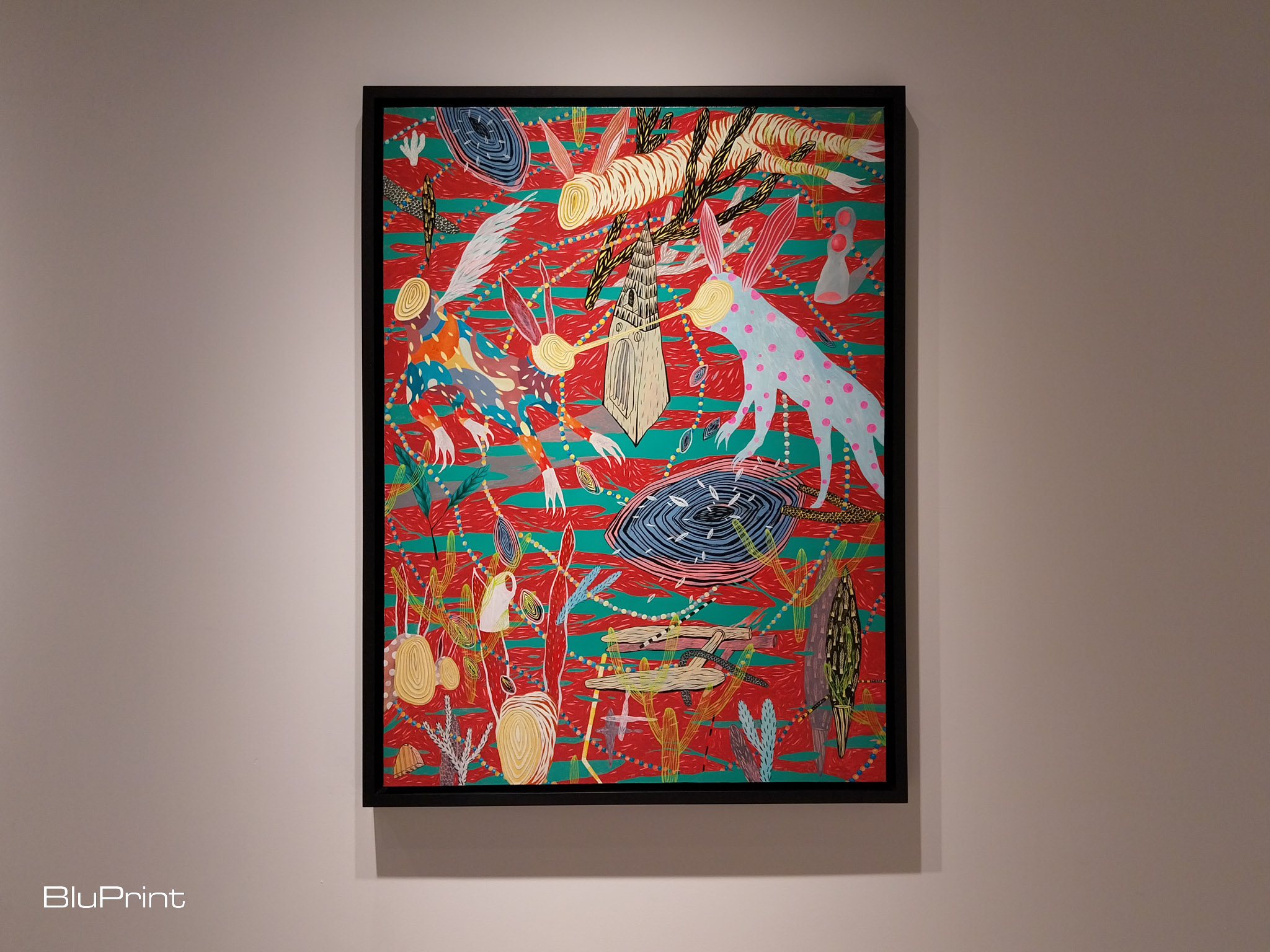 A painting from Imam Santoso's "Solitude" exhibit in Galerie Stephanie. Photo by Elle Yap.