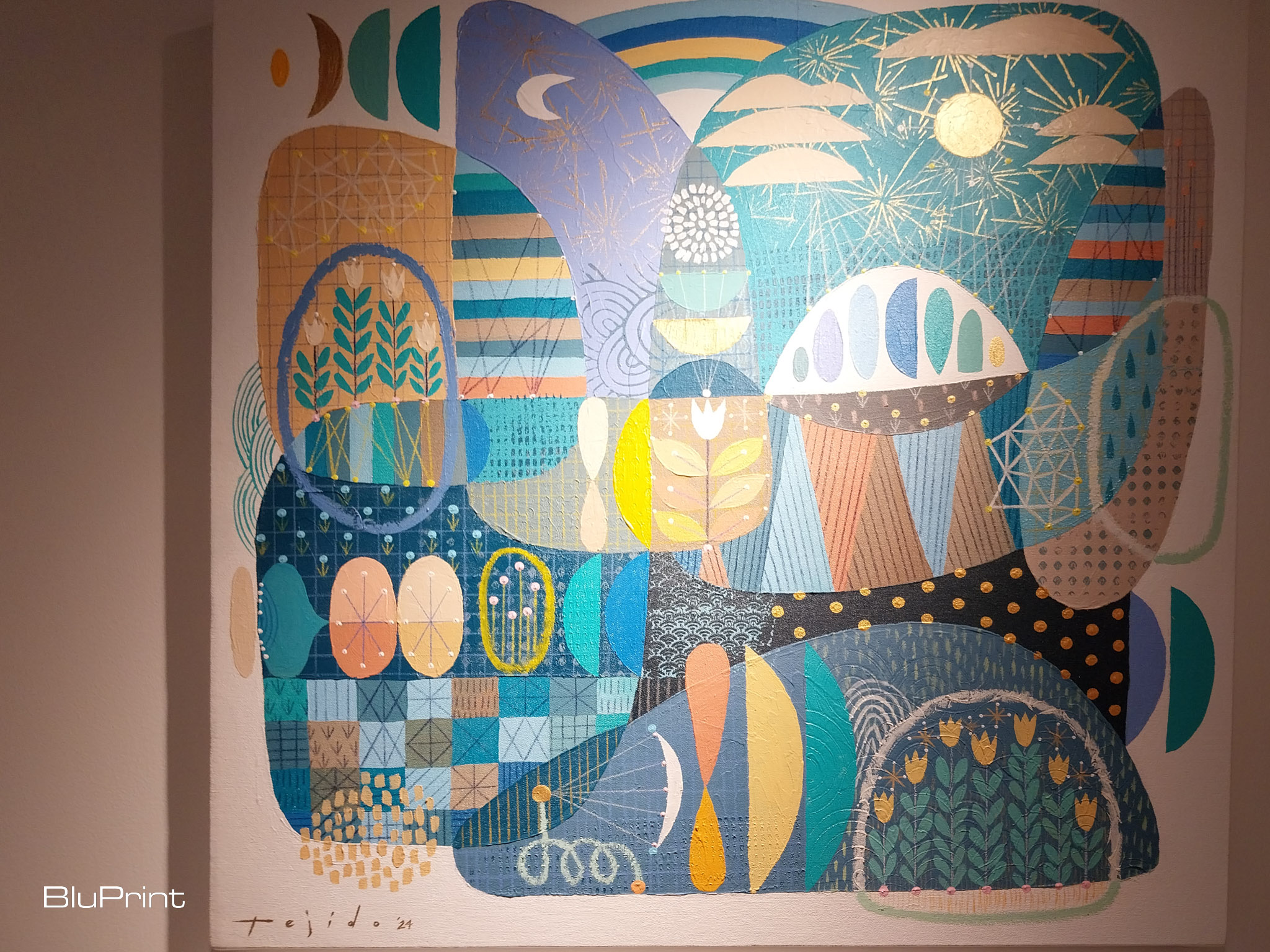 A painting by Jomike Tejido, exhibited at Galerie Stephanie. Photo by Elle Yap.