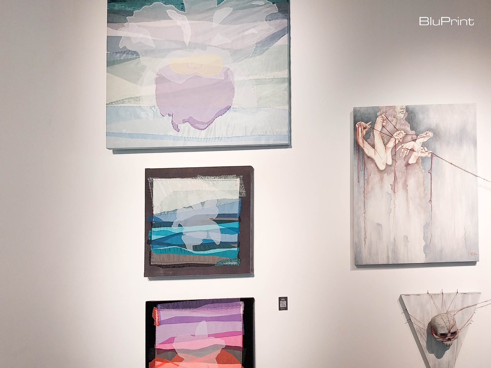 "Cattleya I to III" by Olive Jaro Lopez. Photo by Elle Yap.