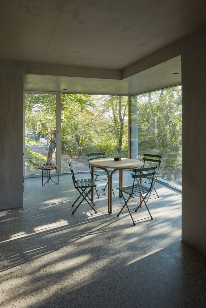 Viewing area for House C. Photo by atelier Mattei.