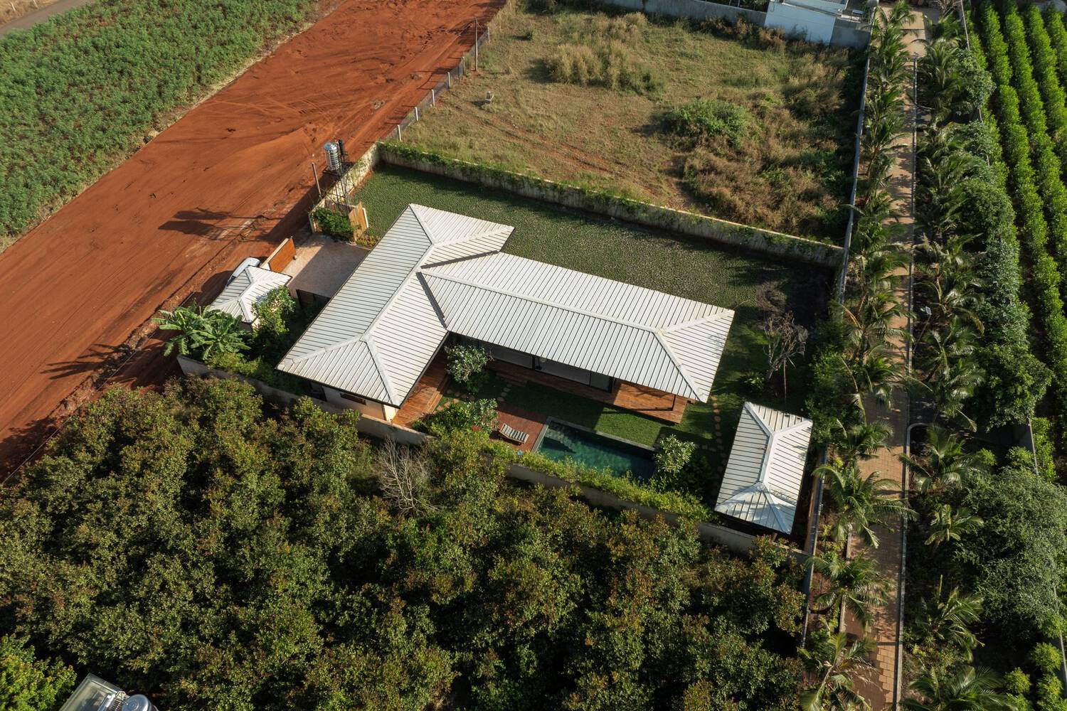 Bird's Eye View of landscape. 