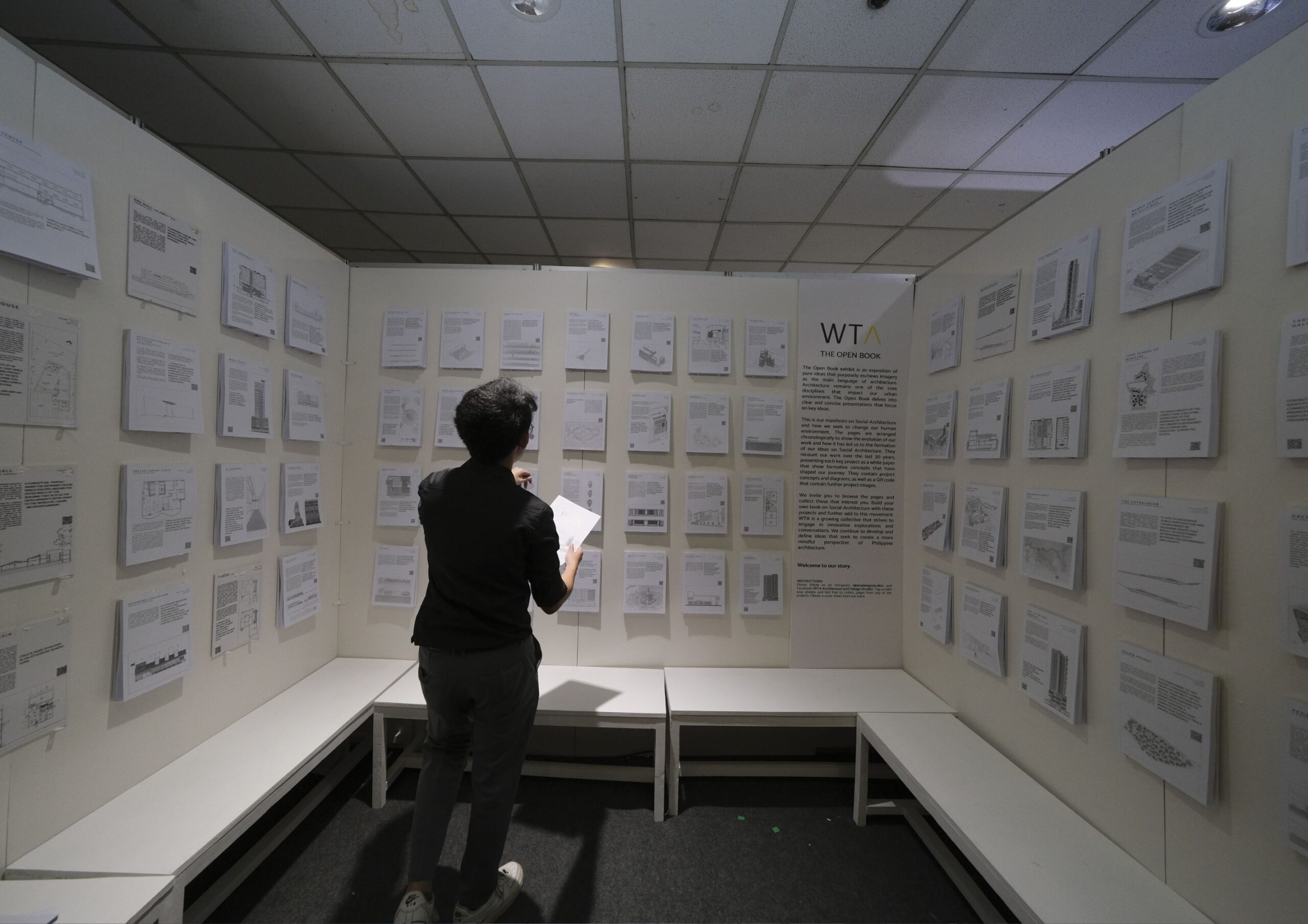 WTA's interactive booth for its Open Book on social architecture at WorldBex 2024.