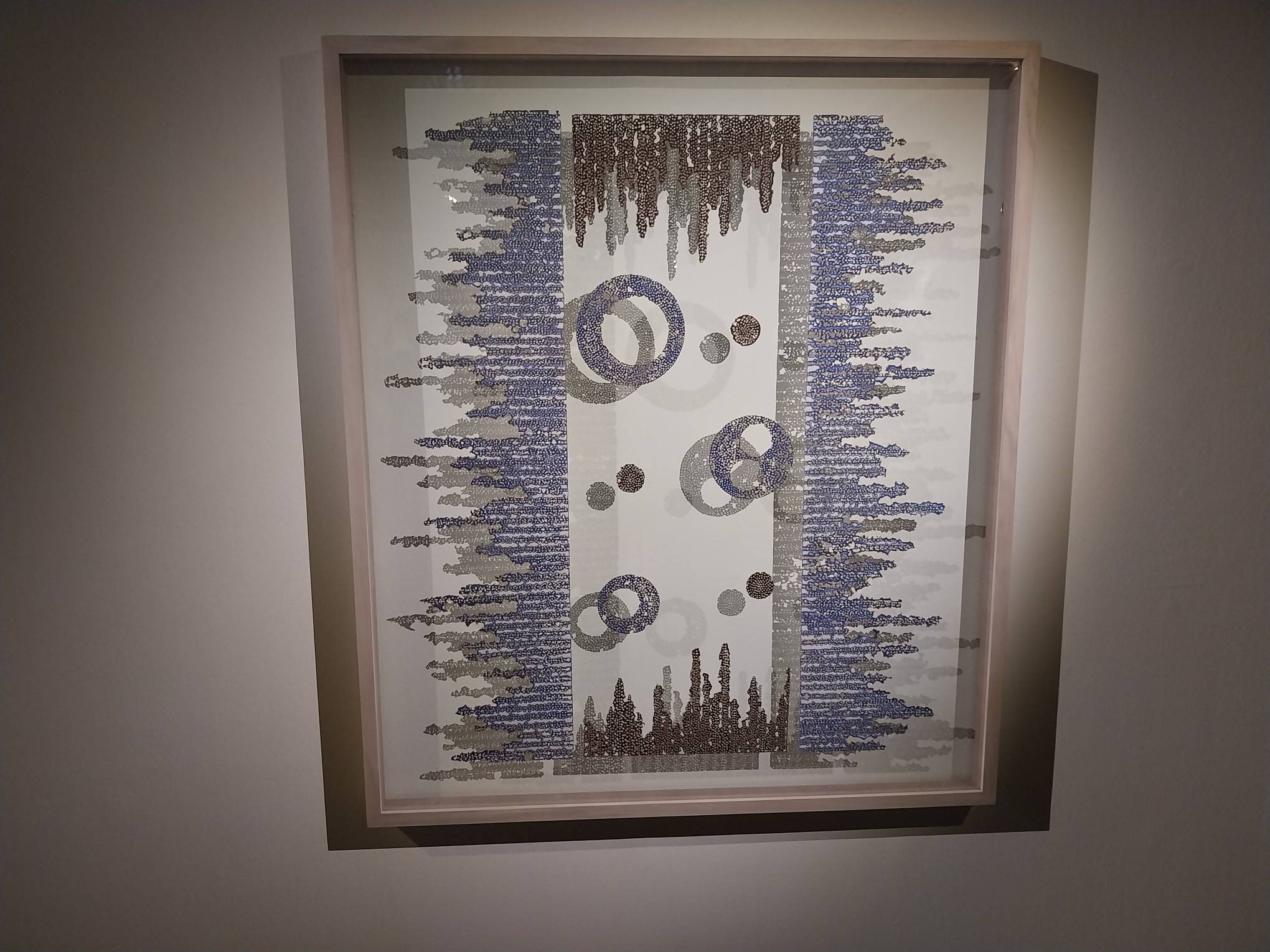 One of Ng's works inspired by the Information Age. Photo by Elle Yap.