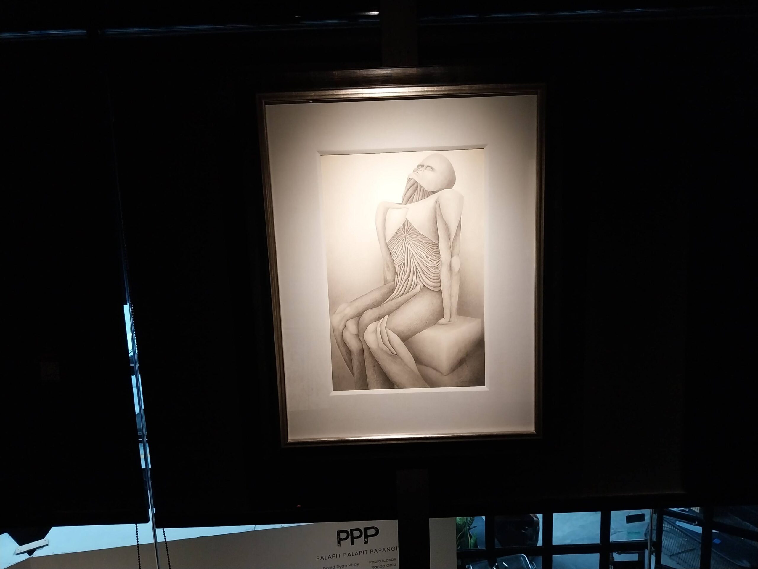 Exhibited in Modeka Art, "Abasia" by Jayvee Necesario. Photo by Elle Yap.