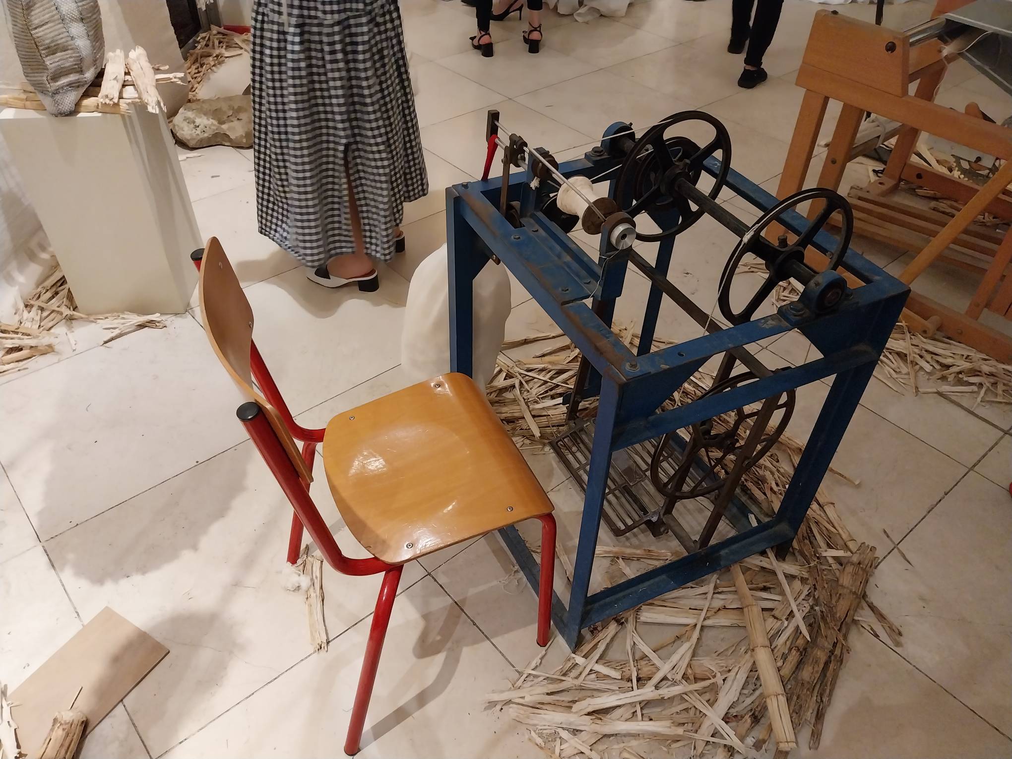 A weaving loom. Photo by Elle Yap.