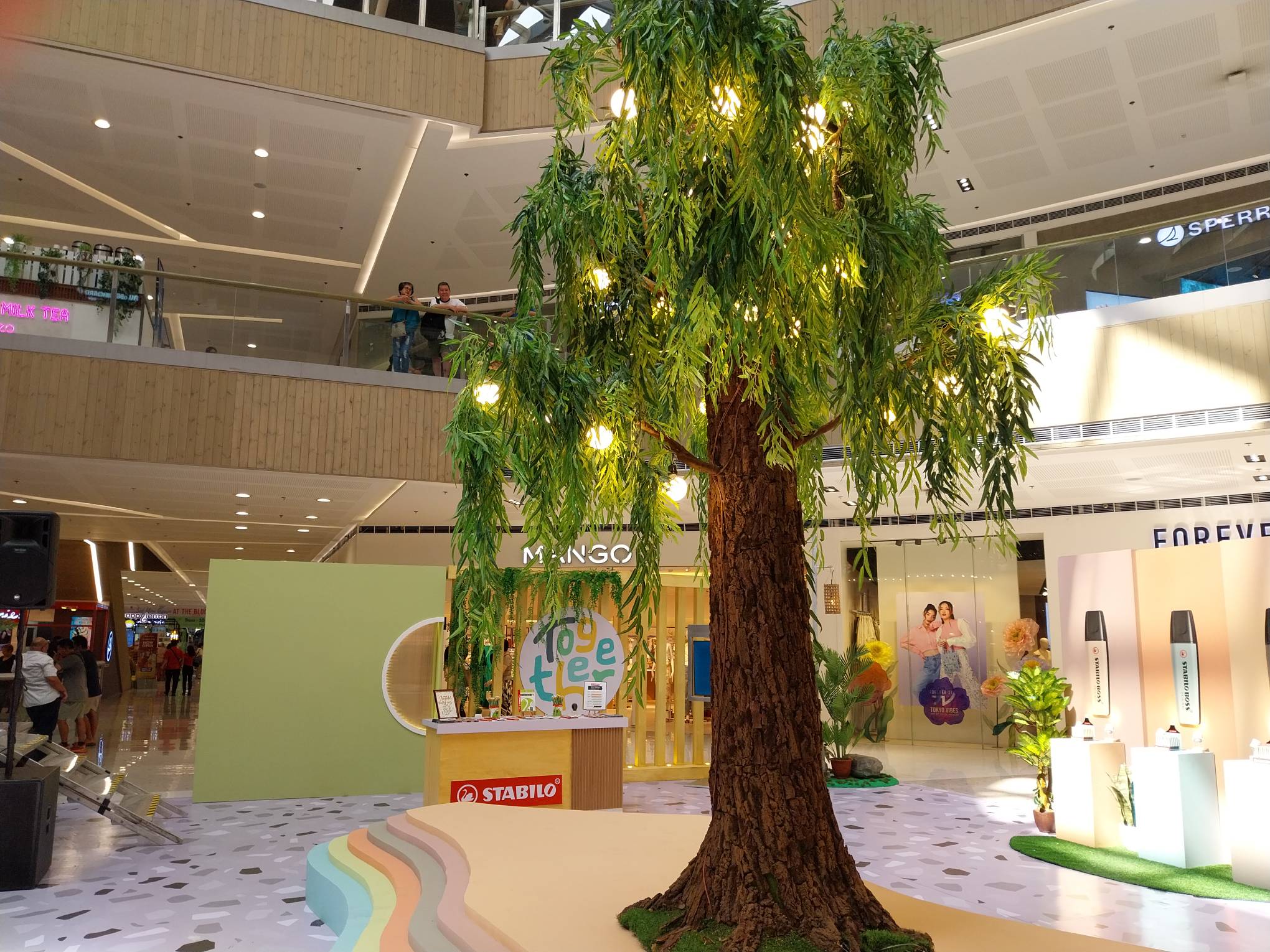 A tree design on one side of the event. Photo by Elle Yap.