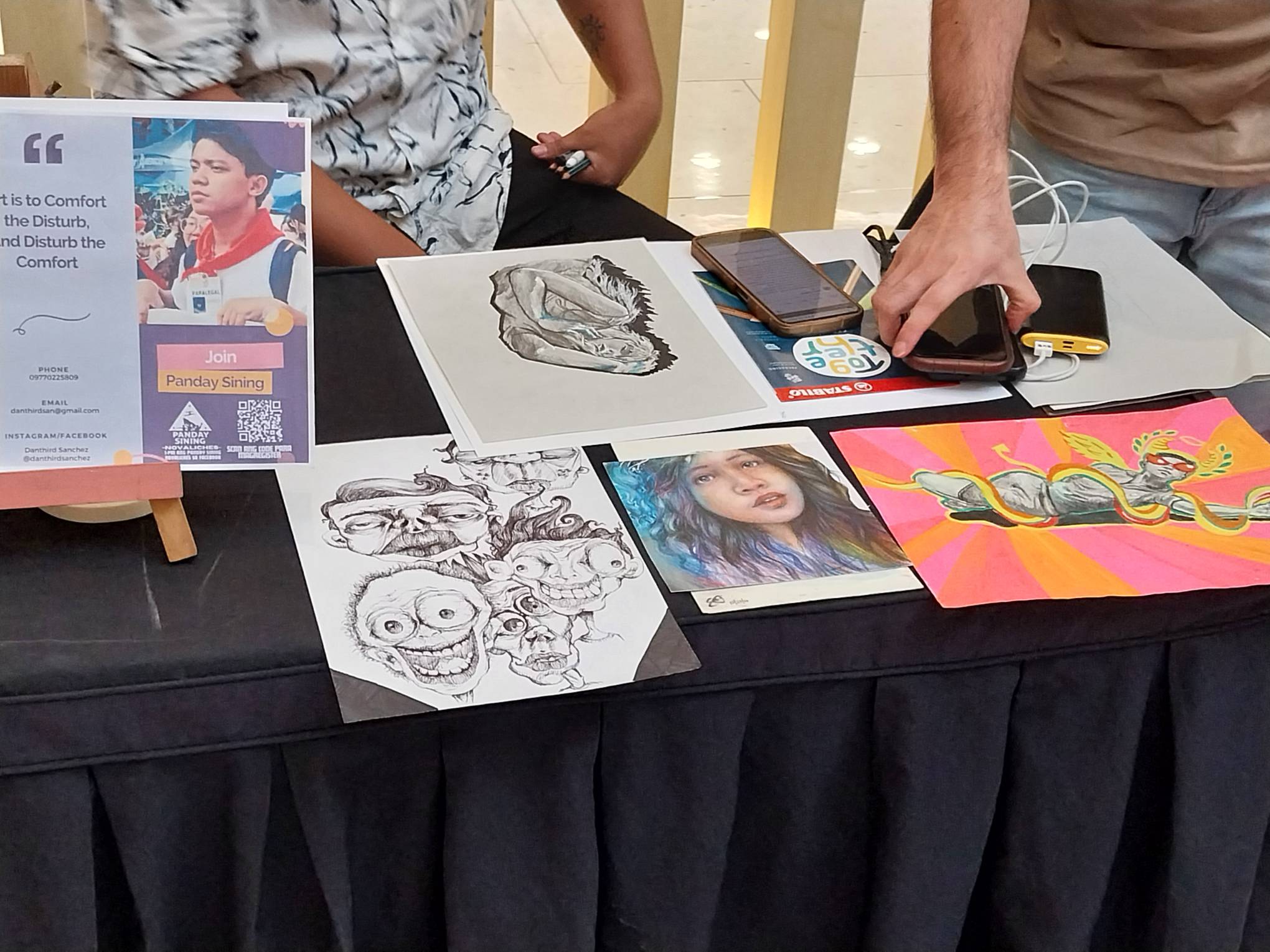 Portrait work from Panday Sining. Photo by Elle Yap.