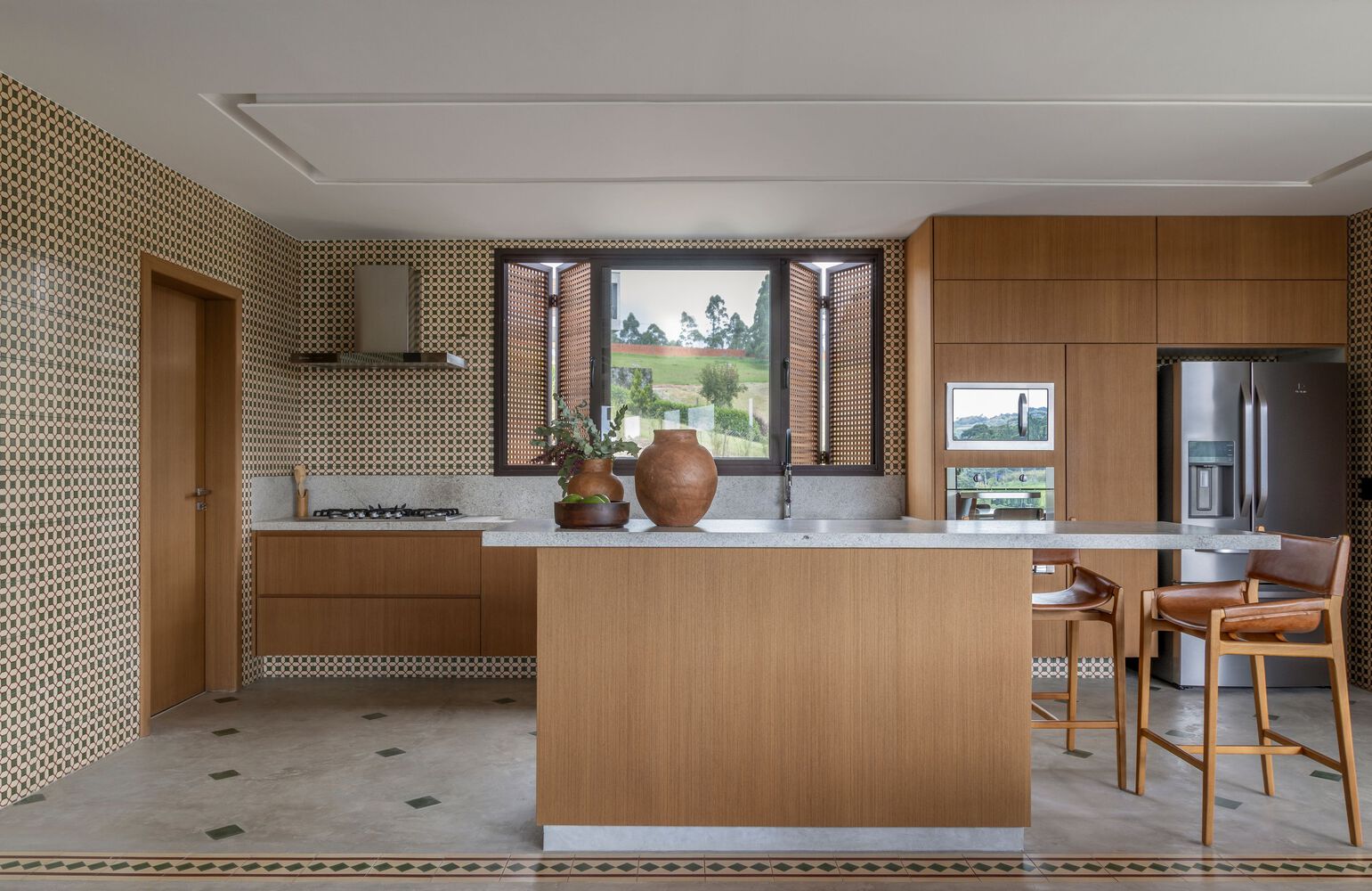 Kitchen area. Photo by Evelyn Muller.