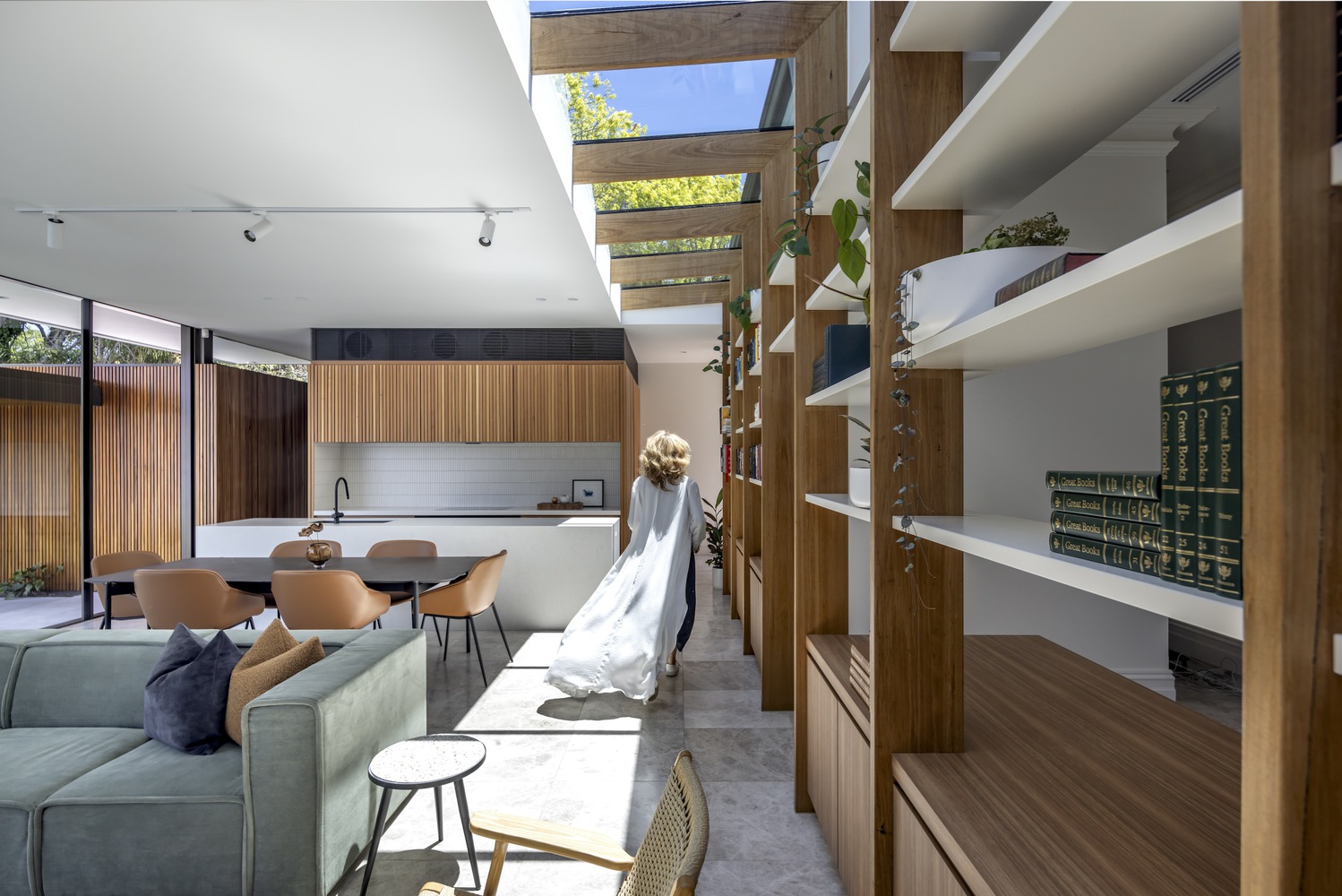 A view of the communal area with its open roof. Photo by Art Department Creative.