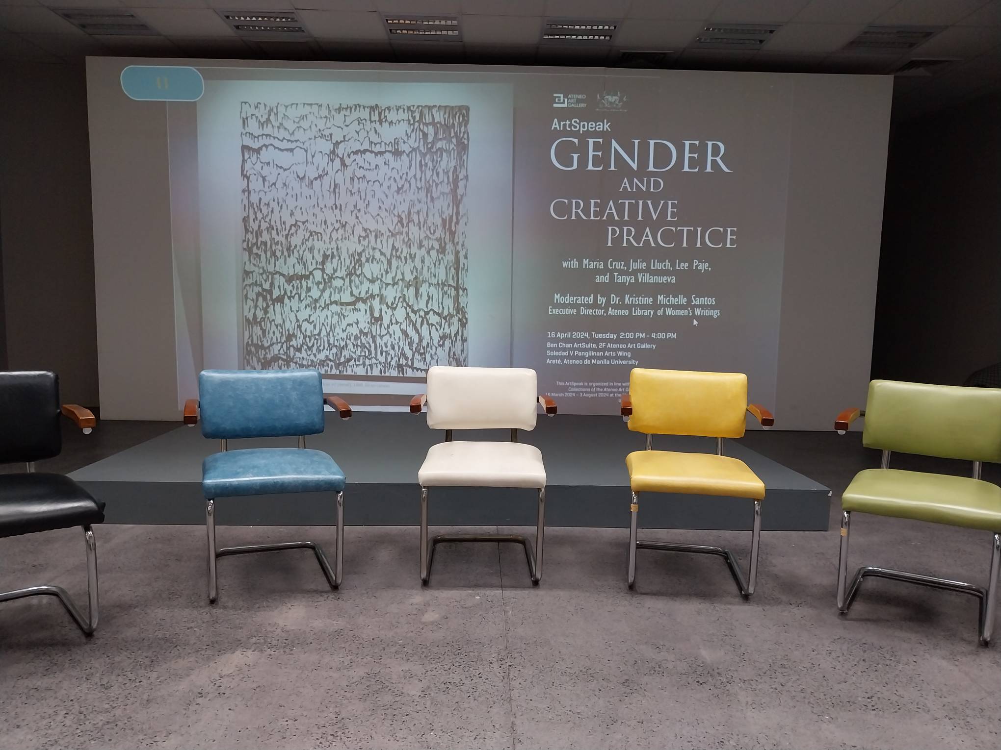 The forum area for the talk. Photo by Elle Yap.