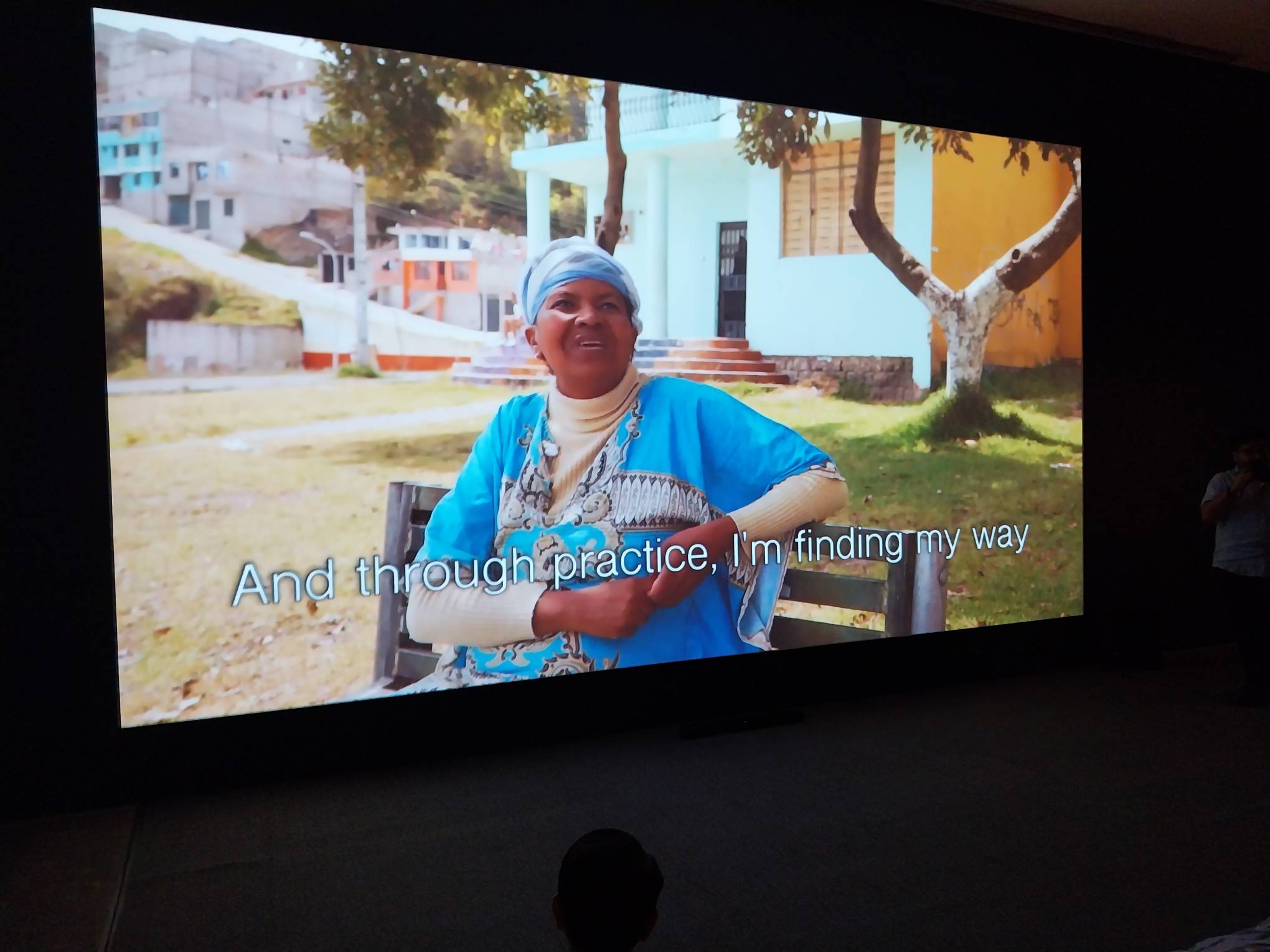 A still from the documentary of "Pi&ntilde;a, Why is the Sky Blue?." Photo by Elle Yap.