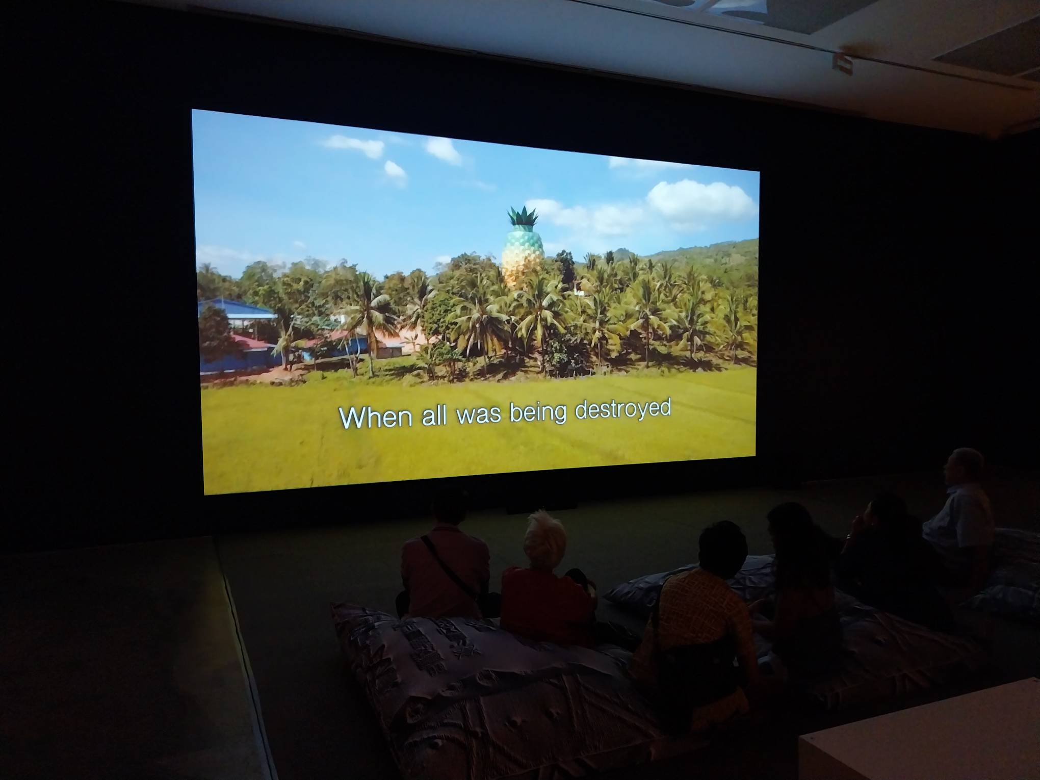 The pineapple from the documentary of "Pi&ntilde;a, Why is the Sky Blue?." Photo by Elle Yap.