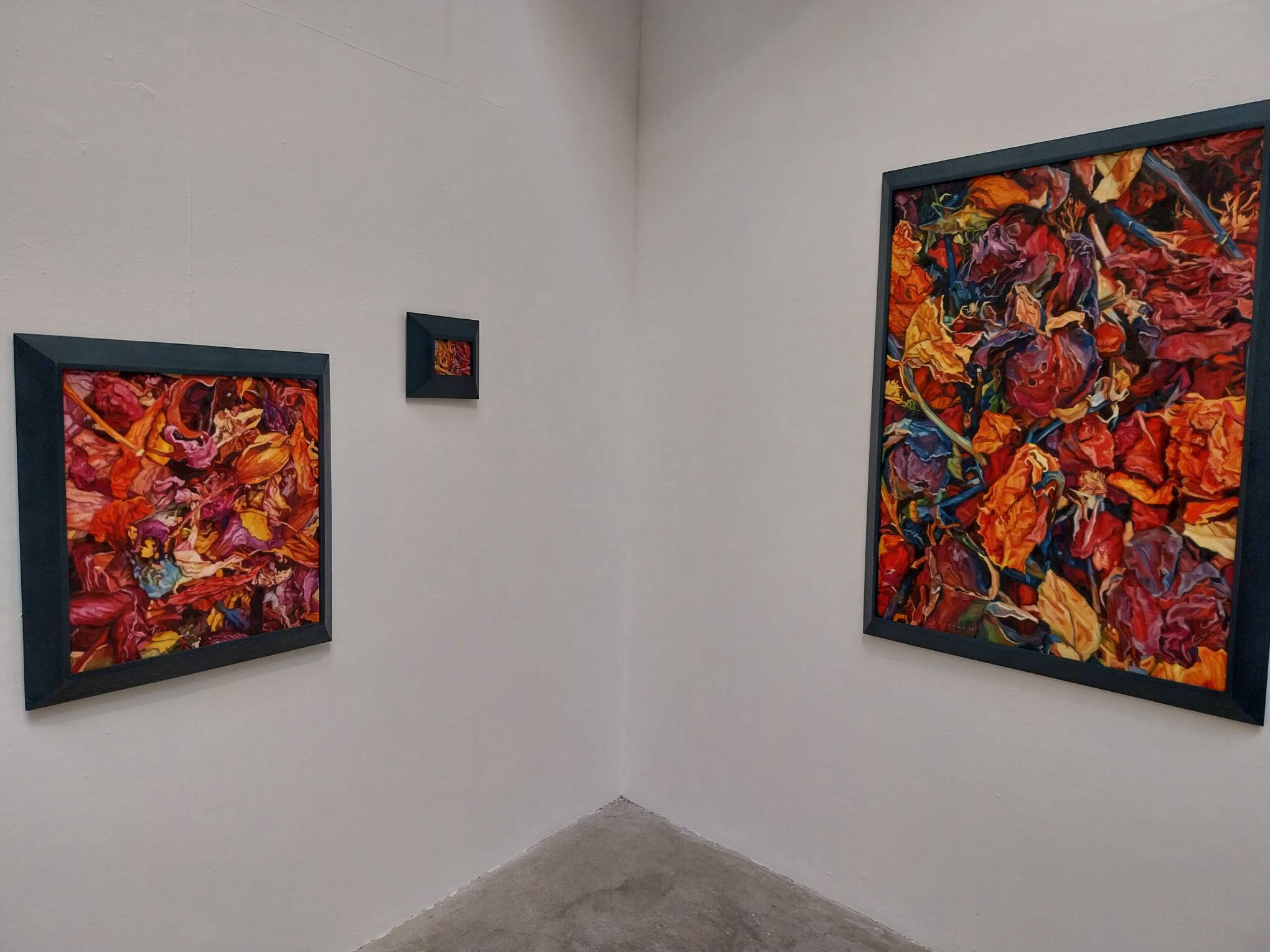 A corner of Shannah Orencio's "Rituals of Recovery" exhibit. Photo by Elle Yap.