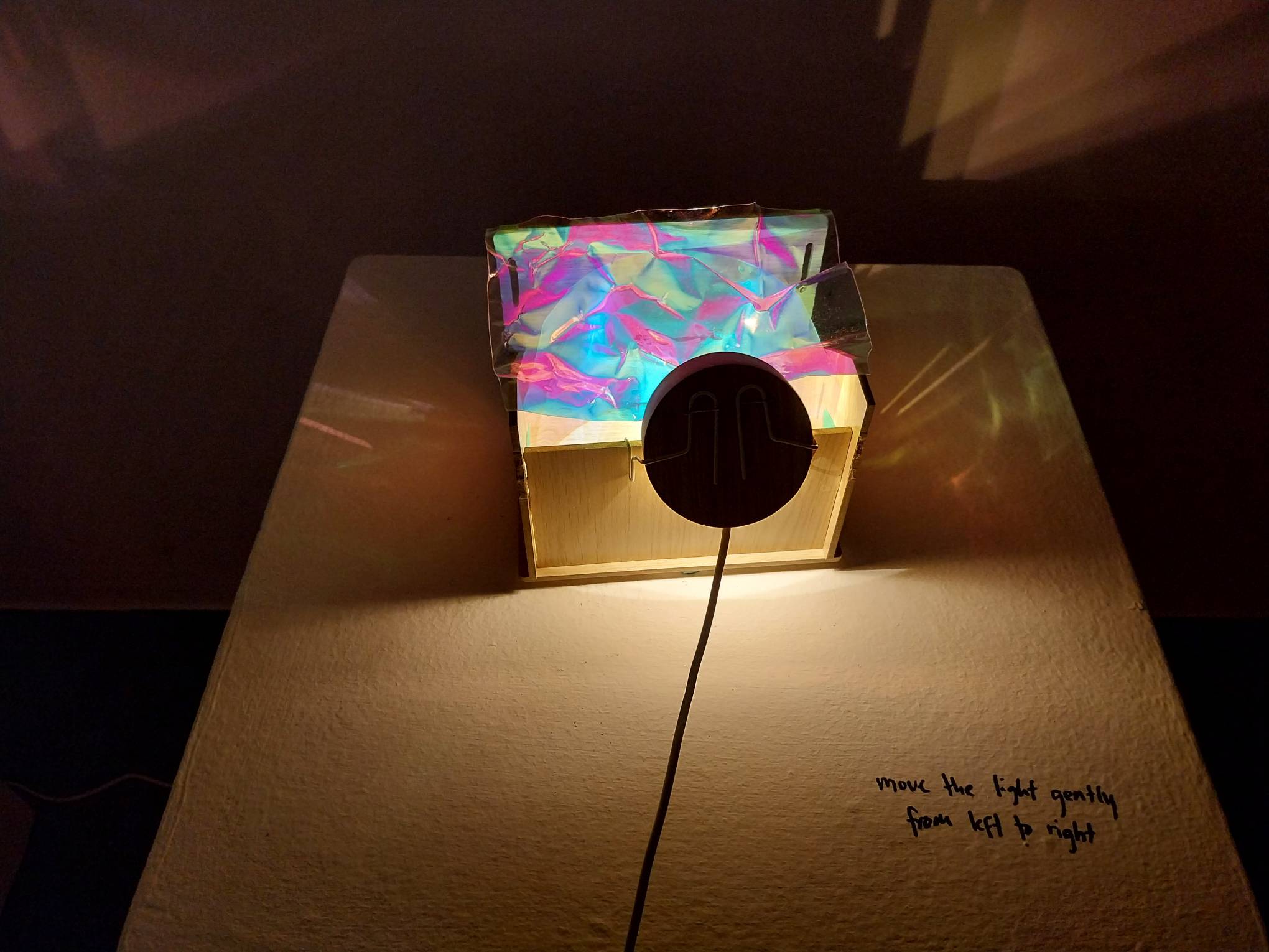 One of the lighting installations. Photo by Elle Yap.