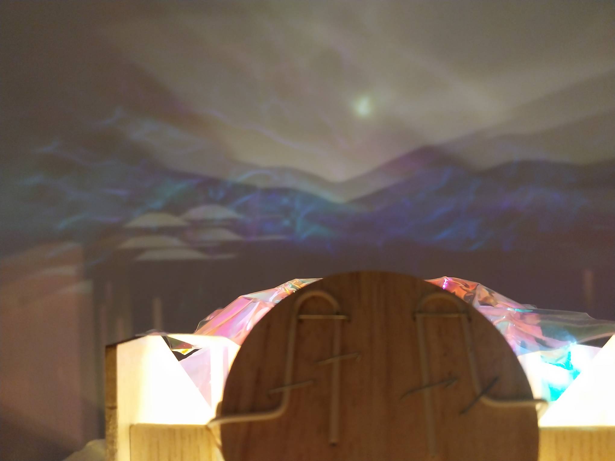 Reflections from the light. Photo by Elle Yap.