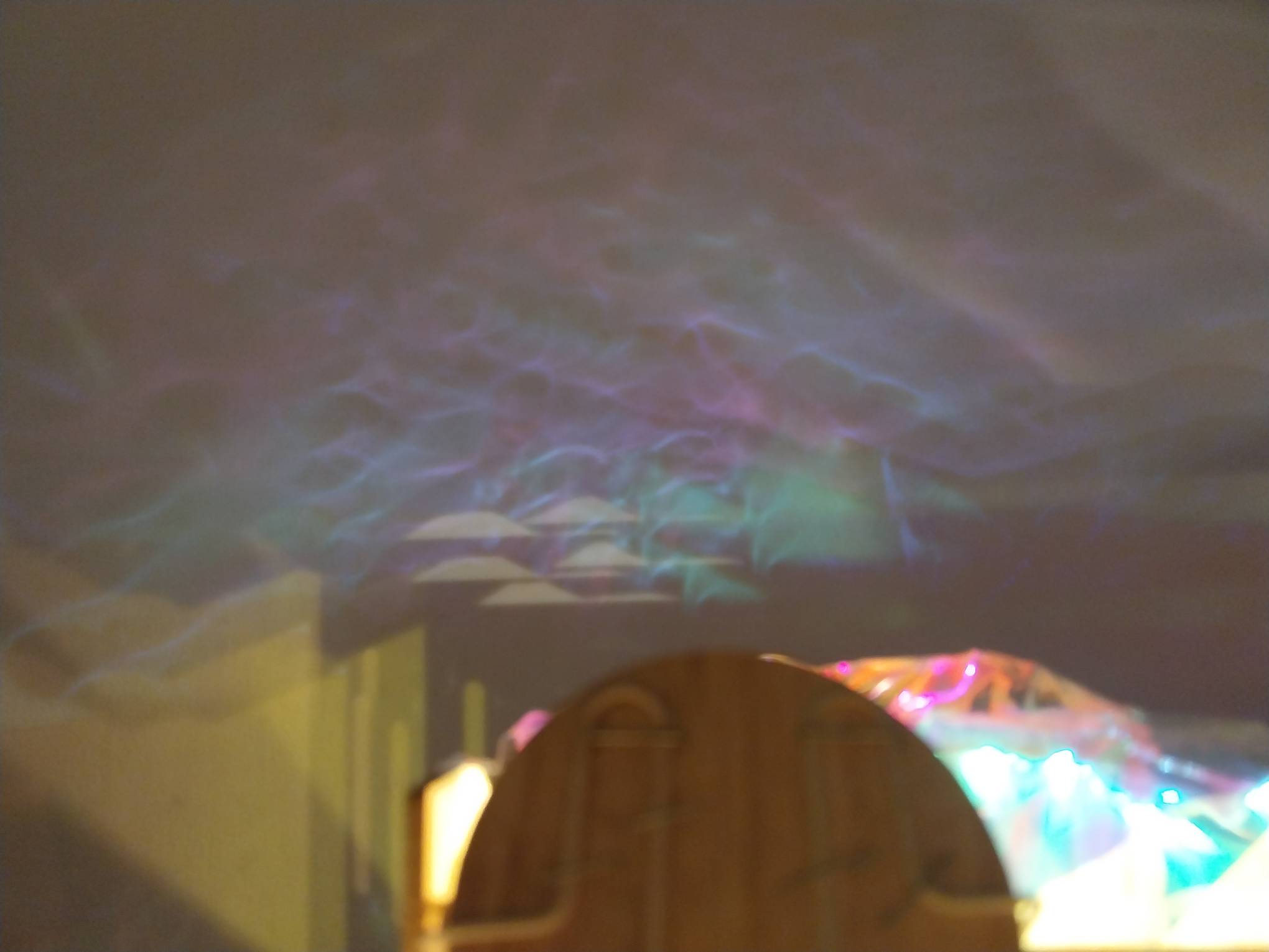 Reflections from the light. Photo by Elle Yap.