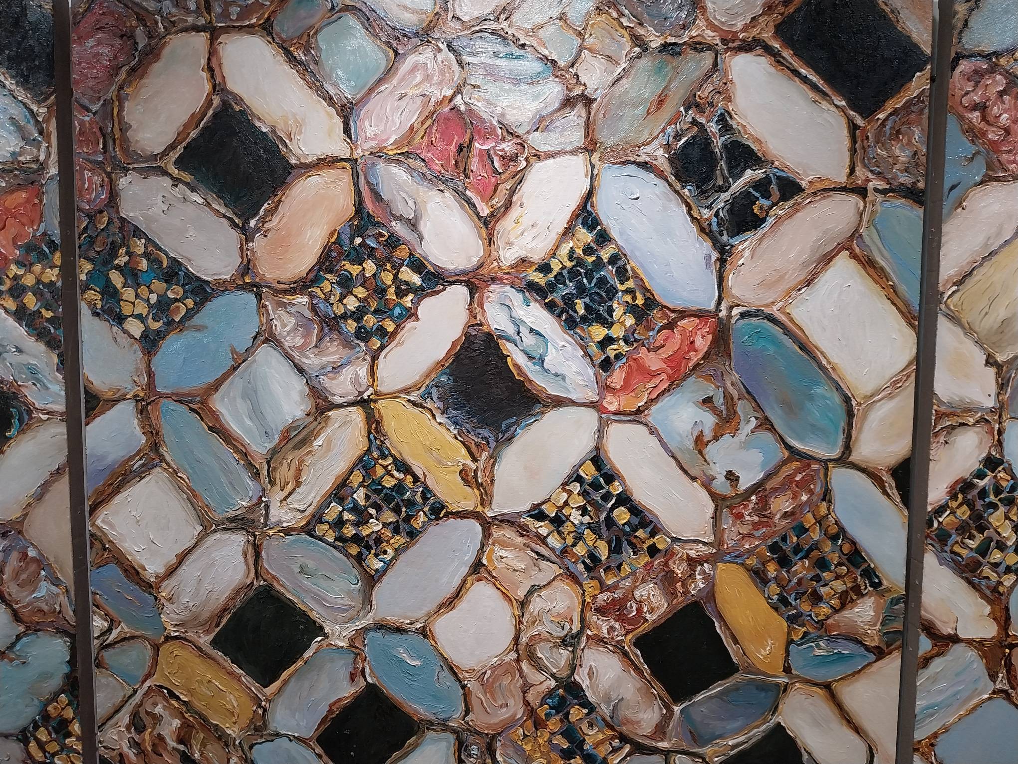 Close-up look for "From the Blue Girl Series" as shown in "The Crack, the Gap, the Alleyway." Photo by Elle Yap.