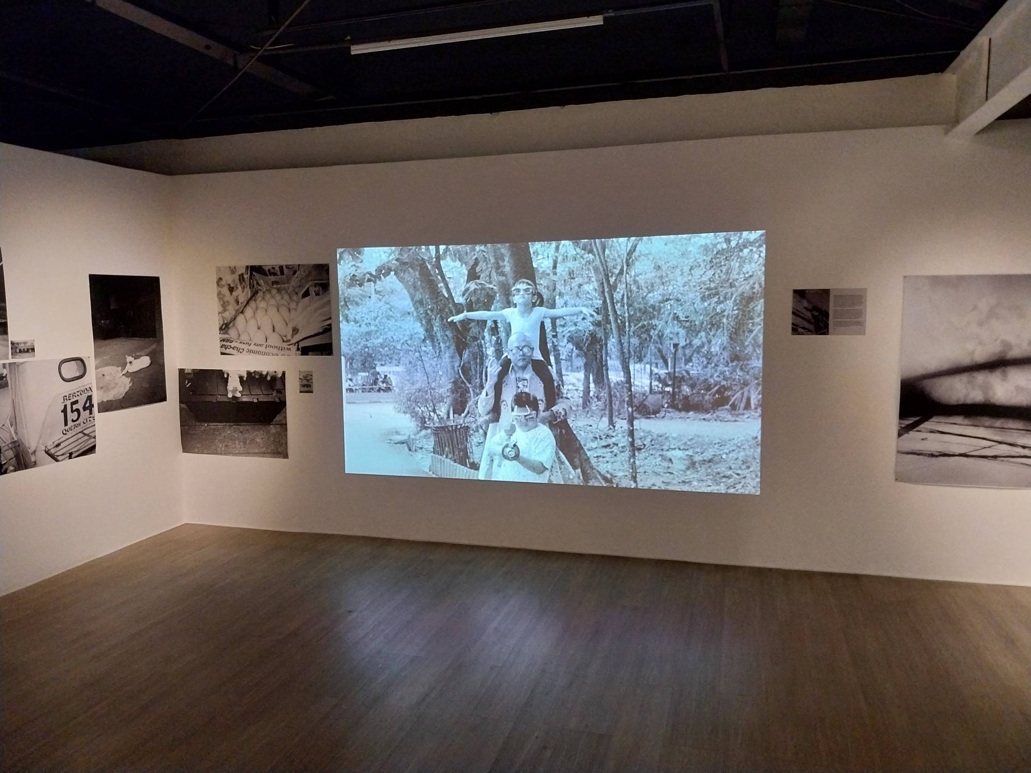 Another projected image of Babel Gun by Khavn. Photo by Elle Yap.