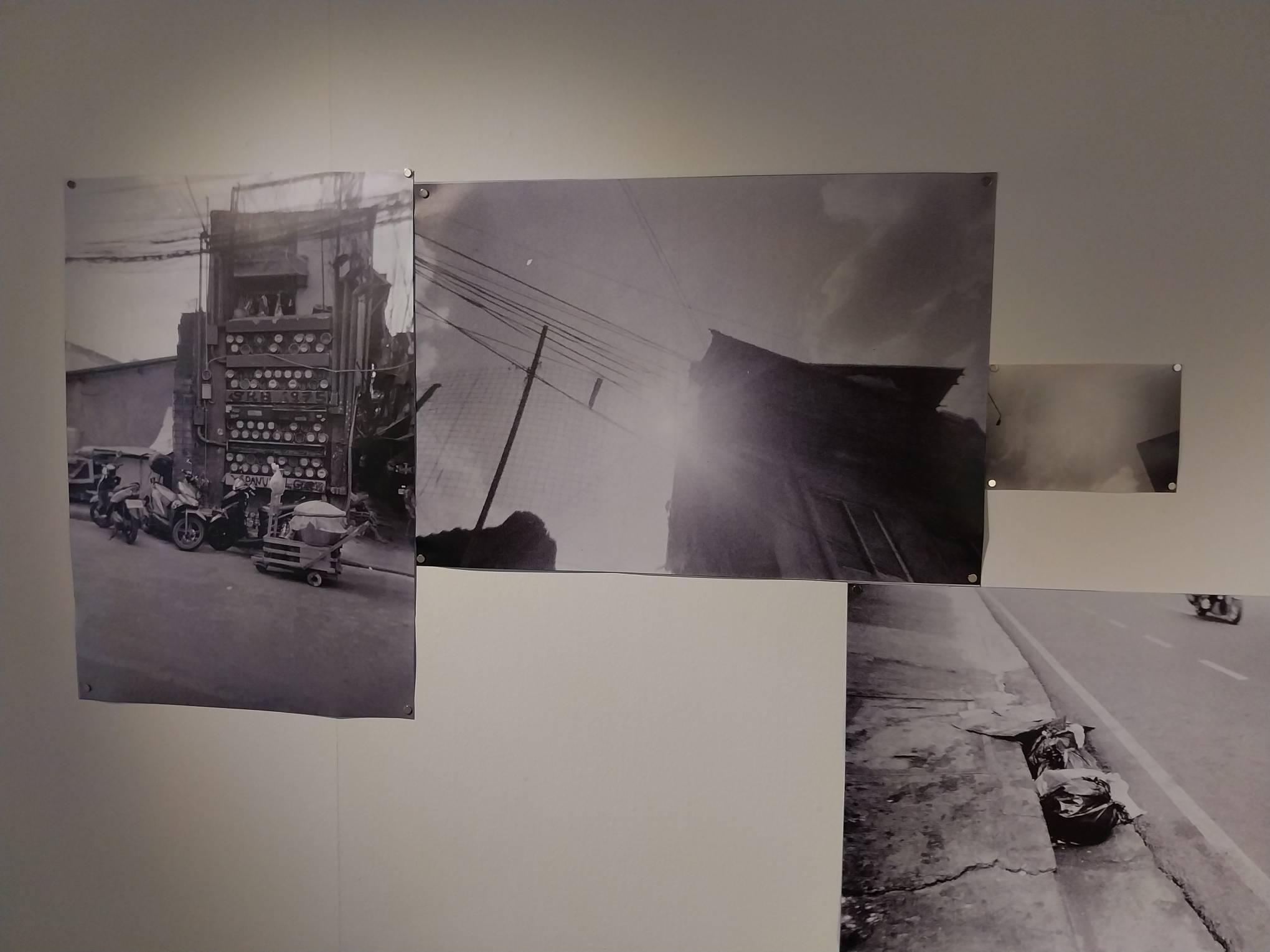 Some of the photographs taken by Khavn. Photo by Elle Yap.