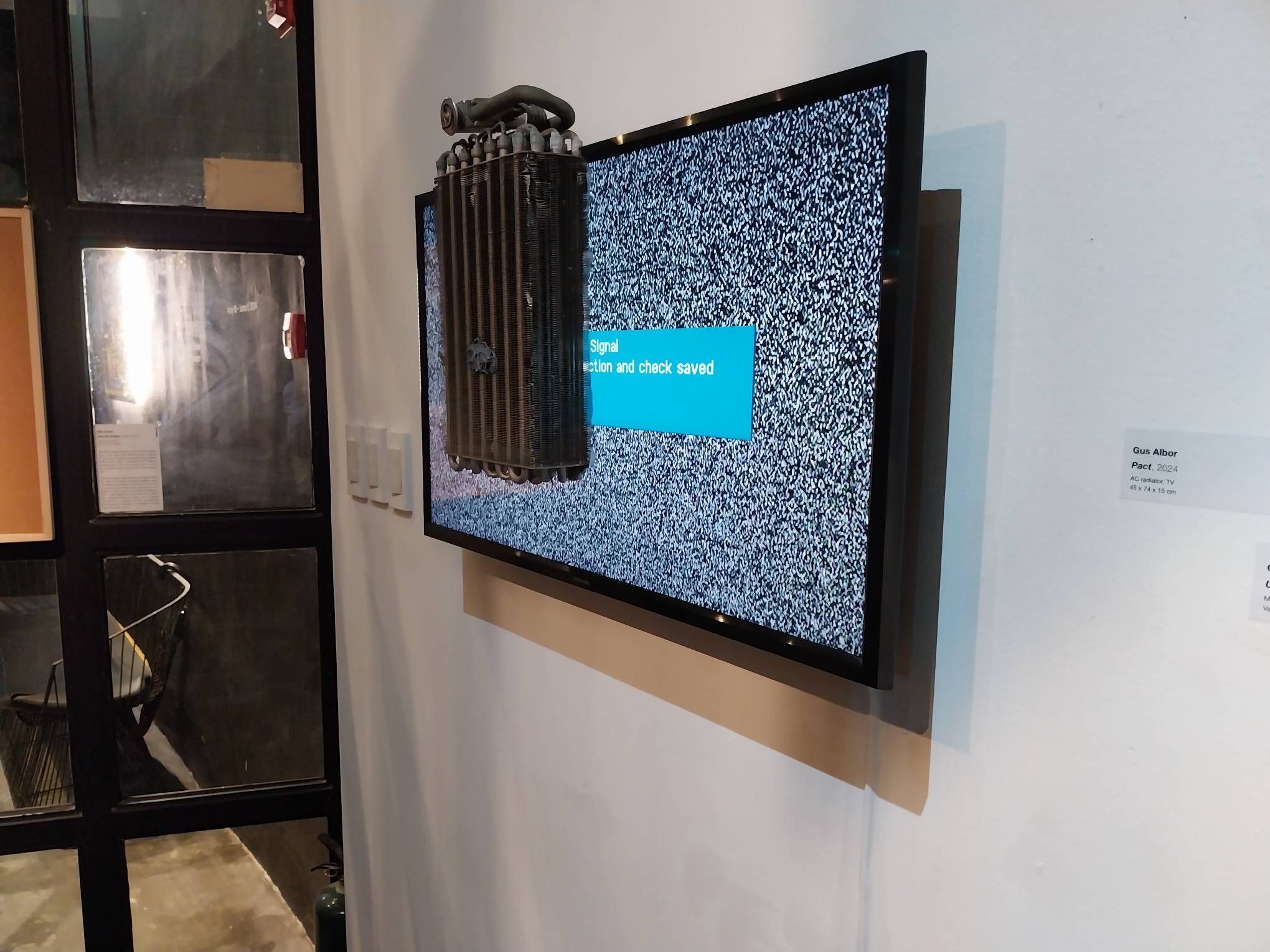 "Pact" by Gus Albor for "Running Backwards Into the Future." Photo by Elle Yap.