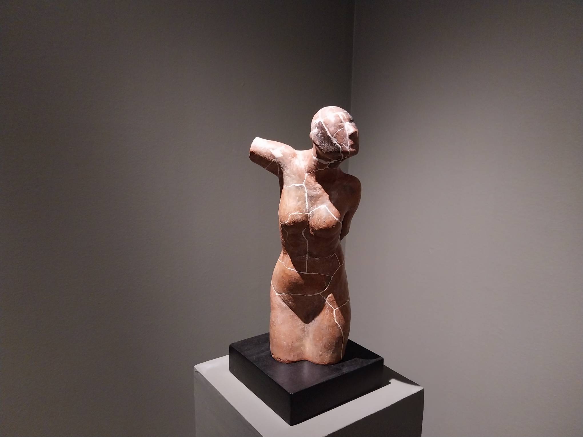 Statue portion of "Trans-fixion & Lilitu" at the "Copula" exhibit. Photo by Elle Yap.