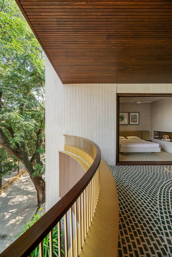 Balcony view of the building. Photo by Shamanth Patil.