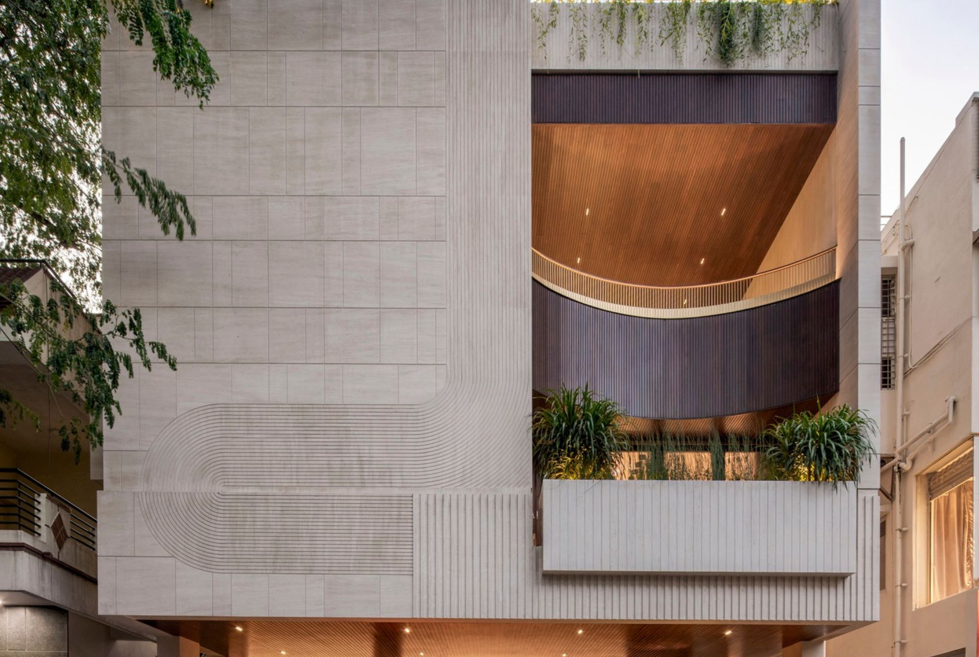 Front facade of Pattern Land. Photo by Shamanth Patil.