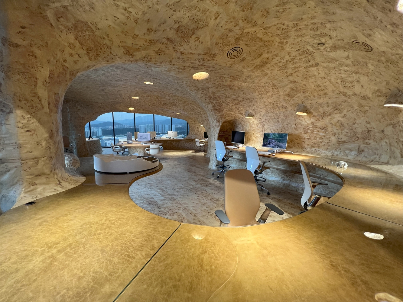 Cave Office with some equipment. Photo provided by Javier Senosiain.