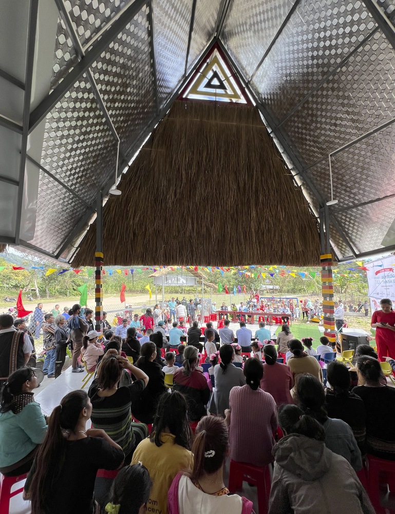 The "grandstand" of Rooster School. Photo provided by 1+1>2 Architects.