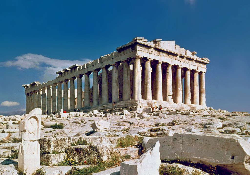 The ruins of the Parthenon in Athens. Photo by Steve Swayne. Source: Wikimedia Commons.